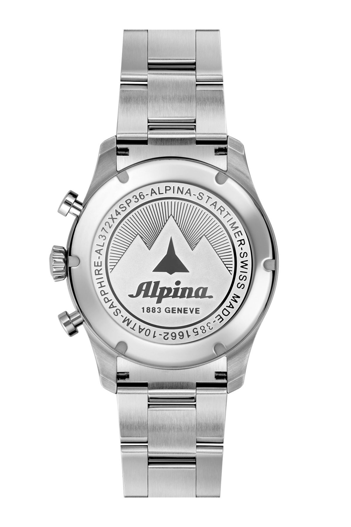 Alpina-Ανδρικό ρολόι Alpina AL-372BW4S26B, Quartz, 41mm, 10ATM 3