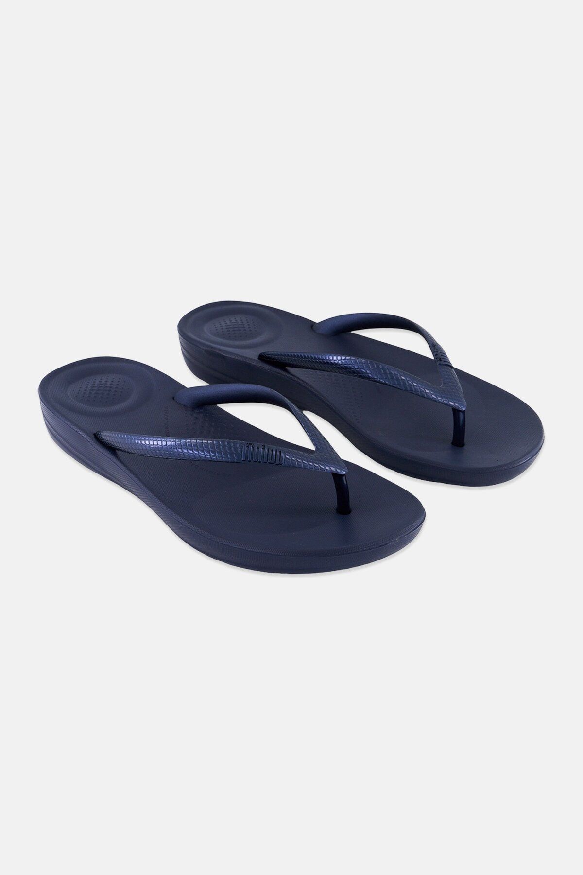 Fitflop-Women Iqushion Ergonomic Slip On Slippers, Navy Blue 1