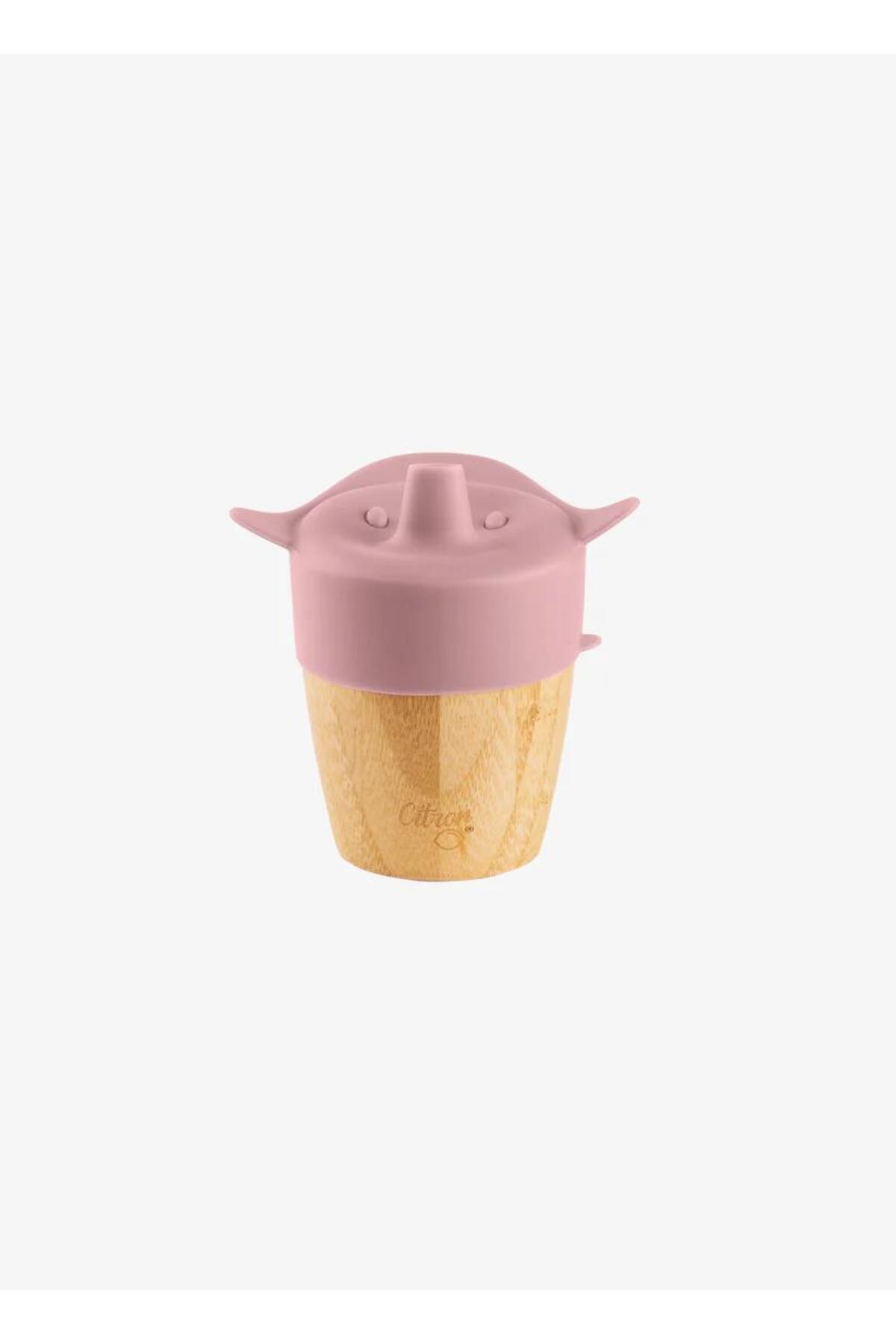 ToysAll Citron 2'si 1 Arada Kapaklı ve Pipetli Organik Bambu Alıştırma Bardağı - Pink 1073643 fotoğrafı 3 (önizleme)