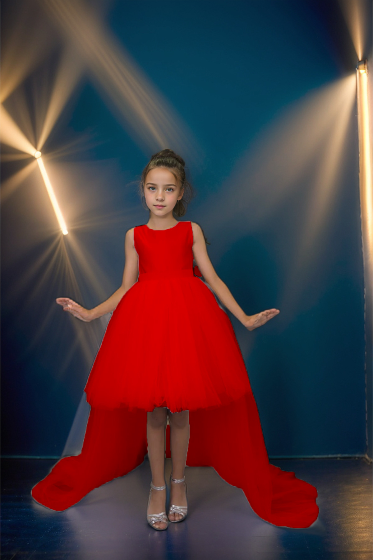 egolika kids Uzun Kuyruklu Kız Elbise, Çocuk Abiye, Balo Elbisesi, Mezuniyet Abiyesi