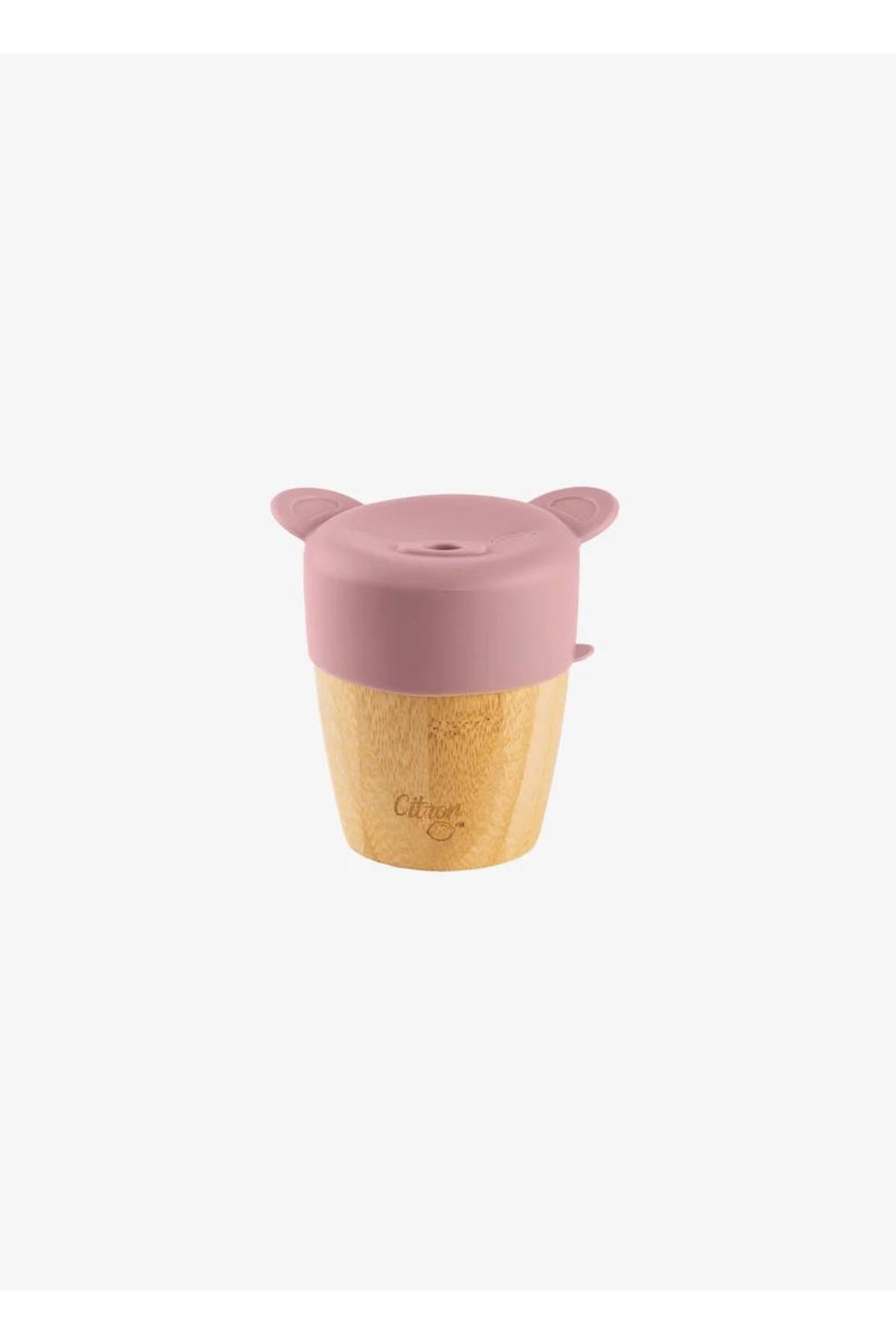 ToysAll Citron 2'si 1 Arada Kapaklı ve Pipetli Organik Bambu Alıştırma Bardağı - Pink 1073643 fotoğrafı 4 (önizleme)