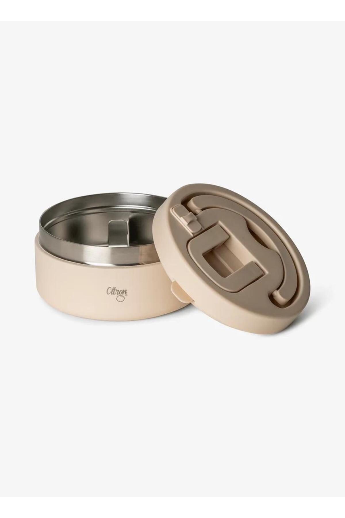 ToysAll Citron Separatörlü Paslanmaz Çelik Yemek Termosu 400 ml - Beige 1060018 fotoğrafı 5 (önizleme)