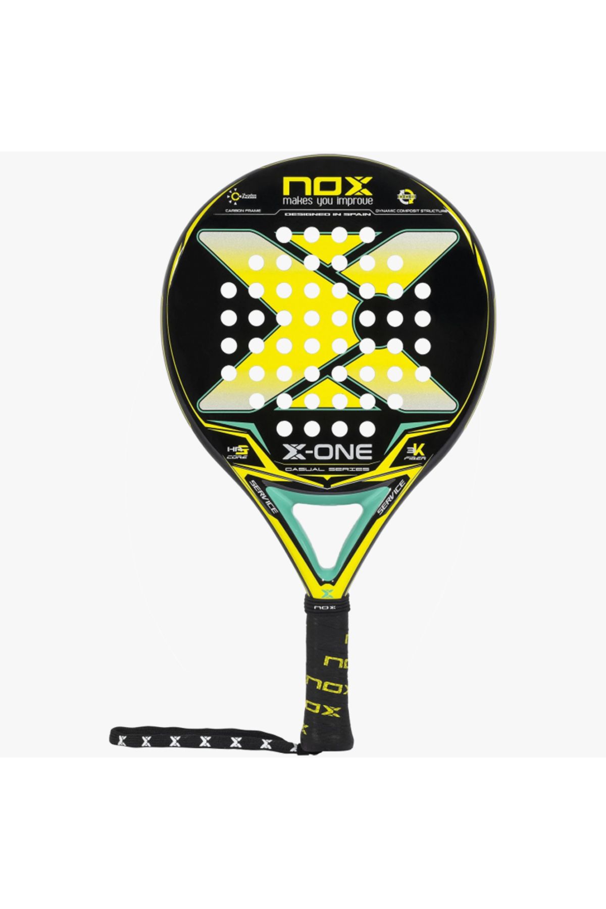 NOX Padel Racket X-ONE Yellow/Green Ex