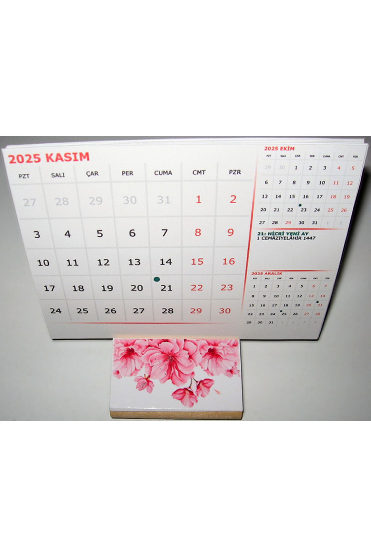limitsizalisveris Kasım 2025 - Ekim 2026 Yılı Masa Takvimi 12 Yaprak Hicri Dini Günler Resmi Tatiller