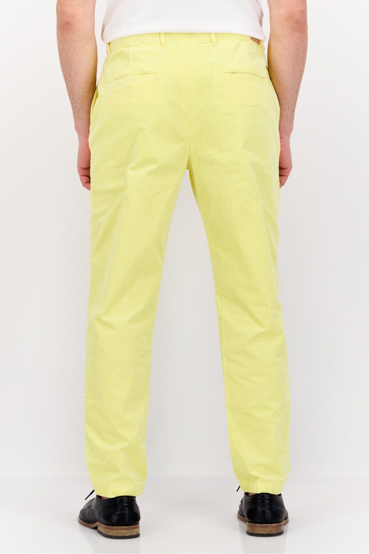 Scotch & Soda-Men DriFit Solid Chino Pants, Yellow 3