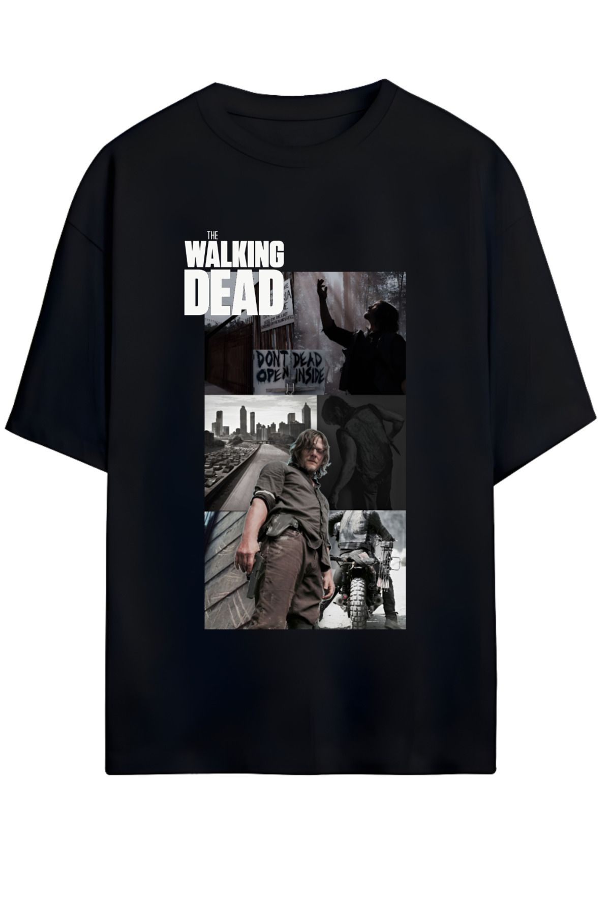 MAGORS THE WALKING DEAD TASARIMLI YÜKSEK BASKI KALİTELİ UNISEX YENİ SEZON OVERSIZE PAMUKLU  T-SHIRT