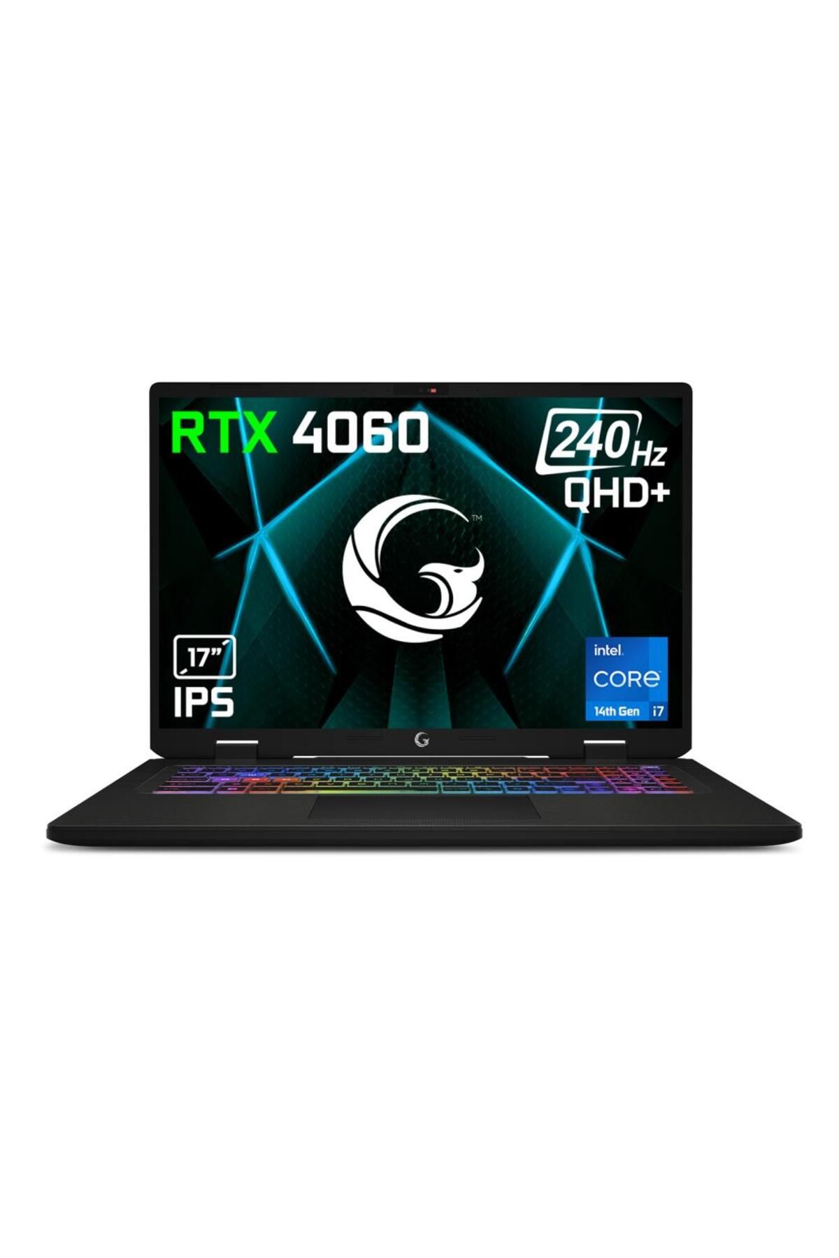 Game Garaj Slayer4 7XL-4060 C1 Intel Core i7 14700HX 16GB RAM 1TB SSD RTX4060 17" QHD 240Hz IPS Free