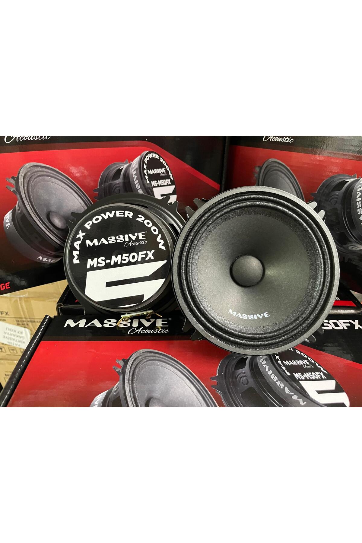 Massive MS-M50FX 13 CM MİDRANGE 200 WATT MAXİMUM POWER ÇİFT