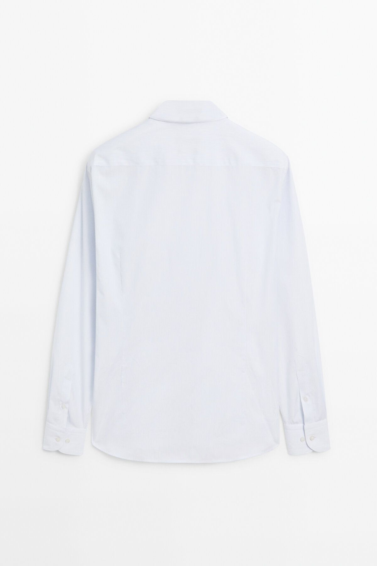 پیراهن / بلوز دکمه دار آبی مردانه راه 100 ٪ پنبه Massimo Dutti