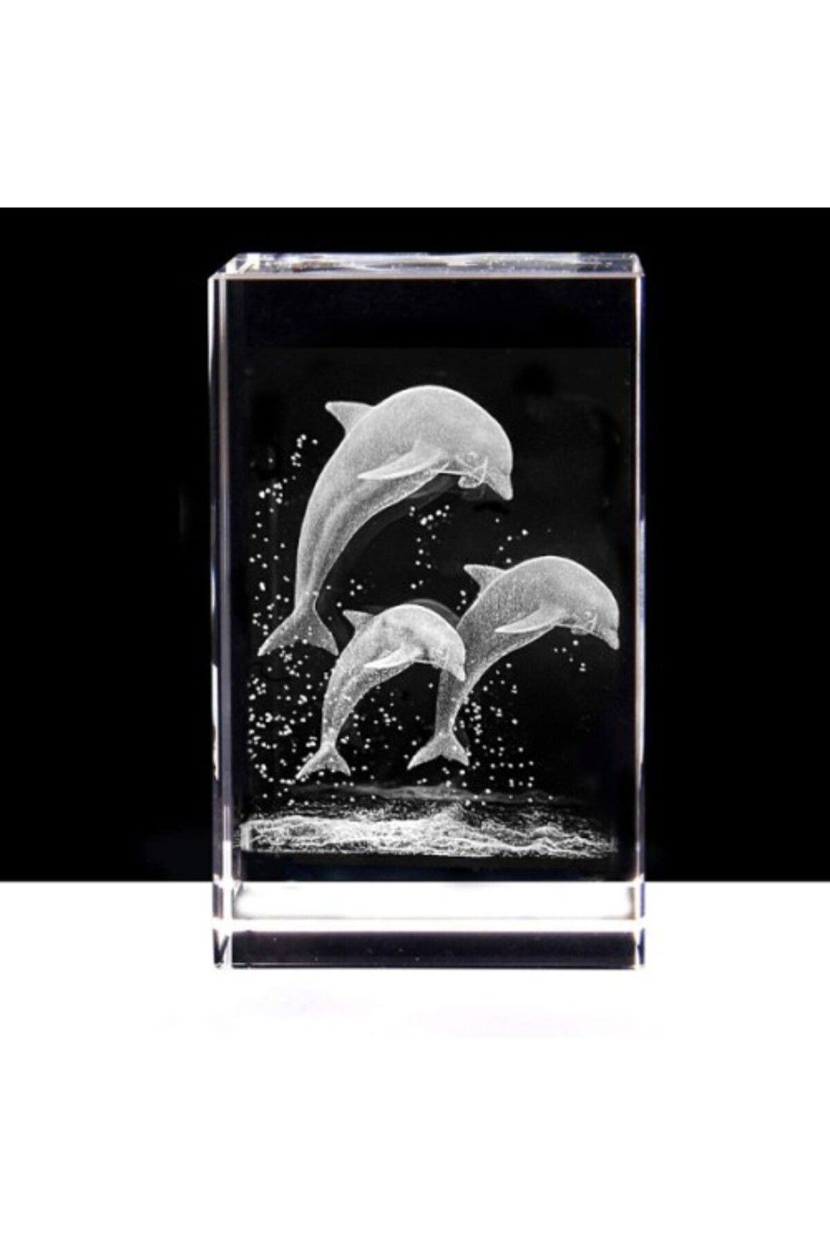 Mu Art Ahşap 3D Kristal Yunus Modeli