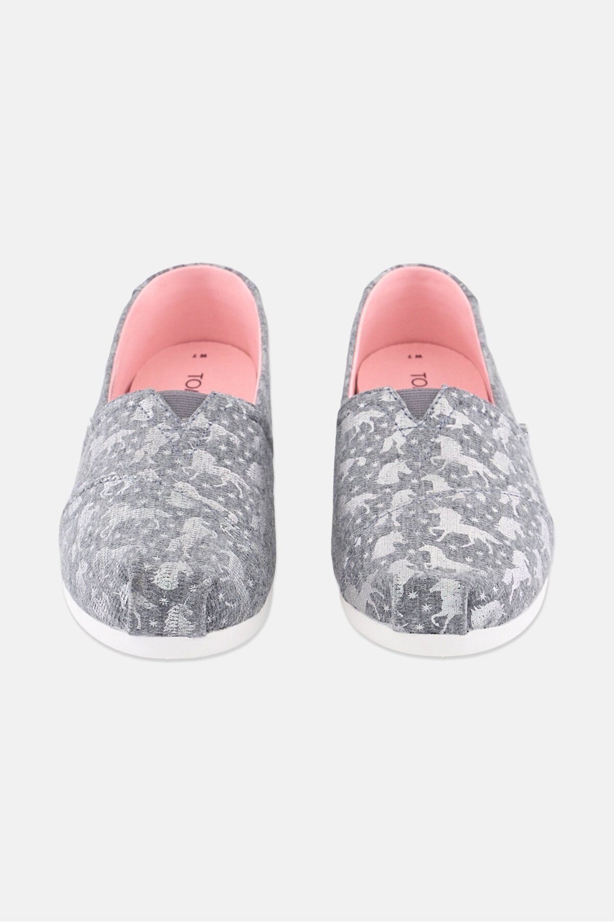 Toms-Women Slop On Animal Print Casual Shoes, Grey 4