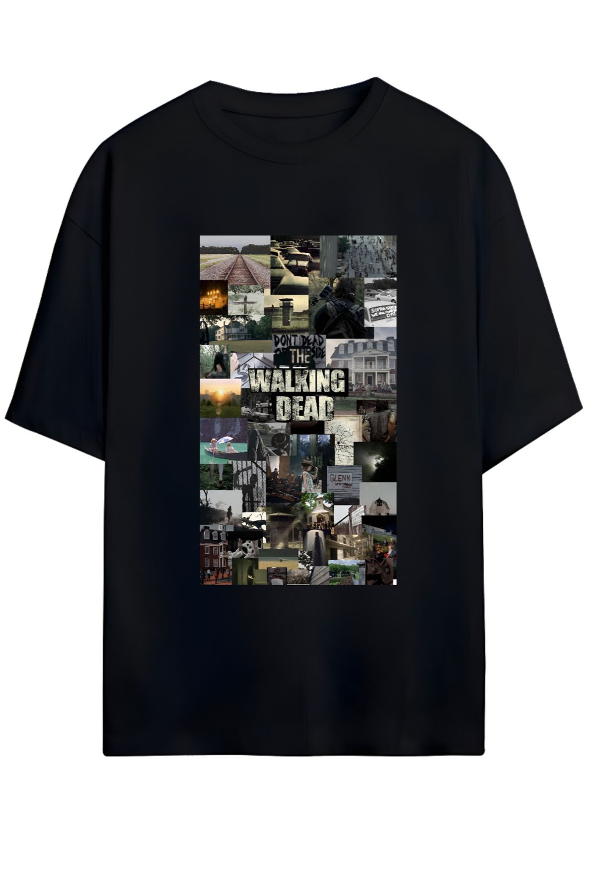 MAGORS THE WALKING DEAD TASARIMLI YÜKSEK BASKI KALİTELİ UNISEX YENİ SEZON OVERSIZE PAMUKLU  T-SHIRT