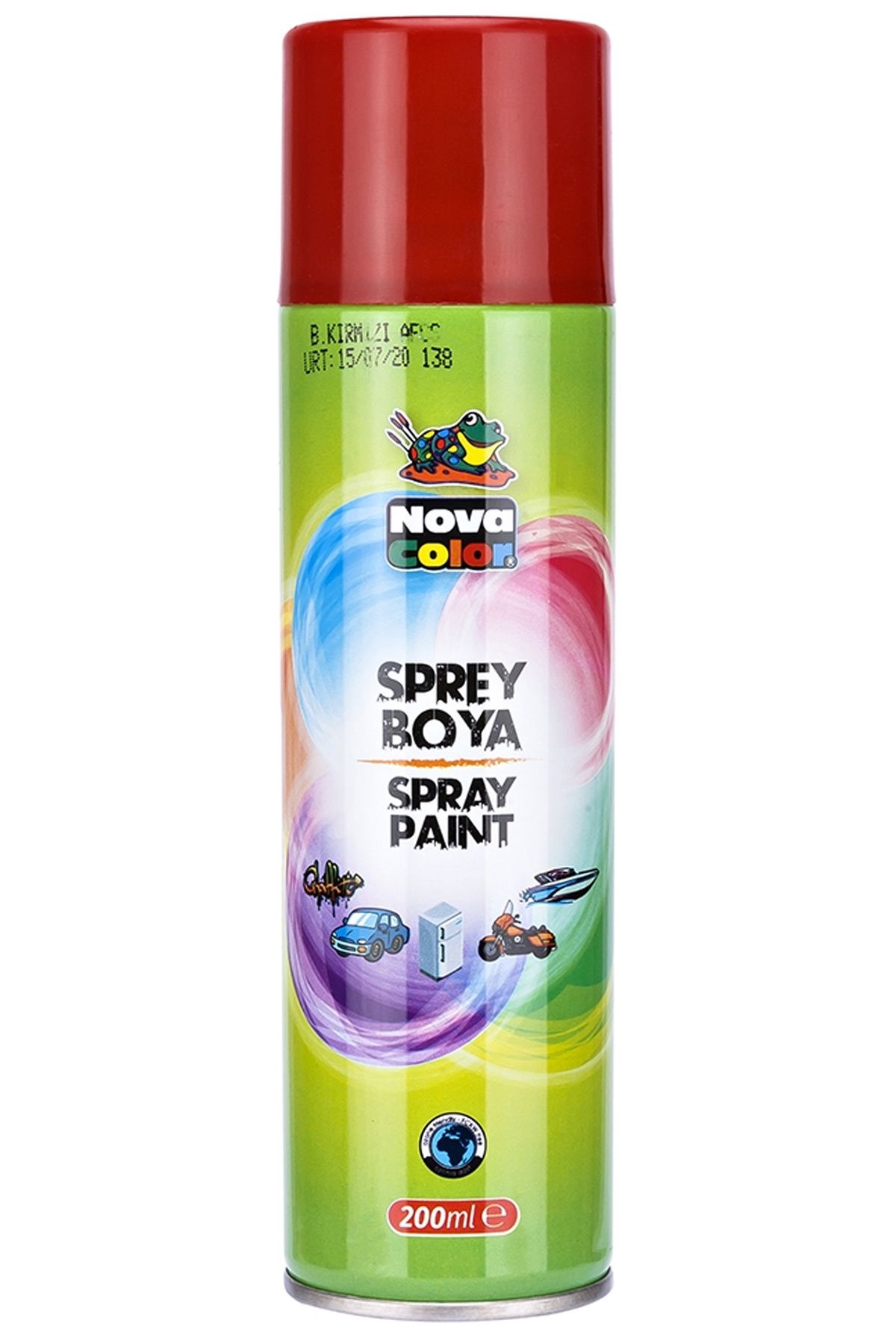 MELFSHOP Nova Color Sprey Boya 200 Ml Kırmızı