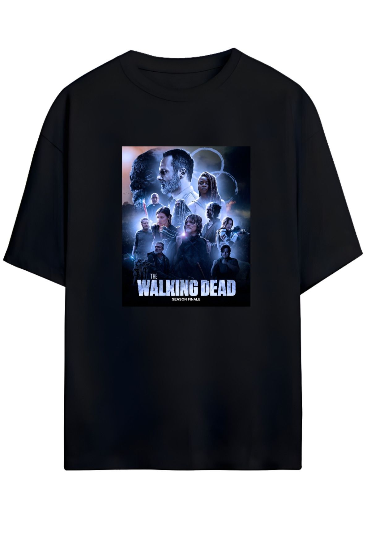 MAGORS THE WALKING DEAD TASARIMLI YÜKSEK BASKI KALİTELİ UNISEX YENİ SEZON OVERSIZE PAMUKLU  T-SHIRT