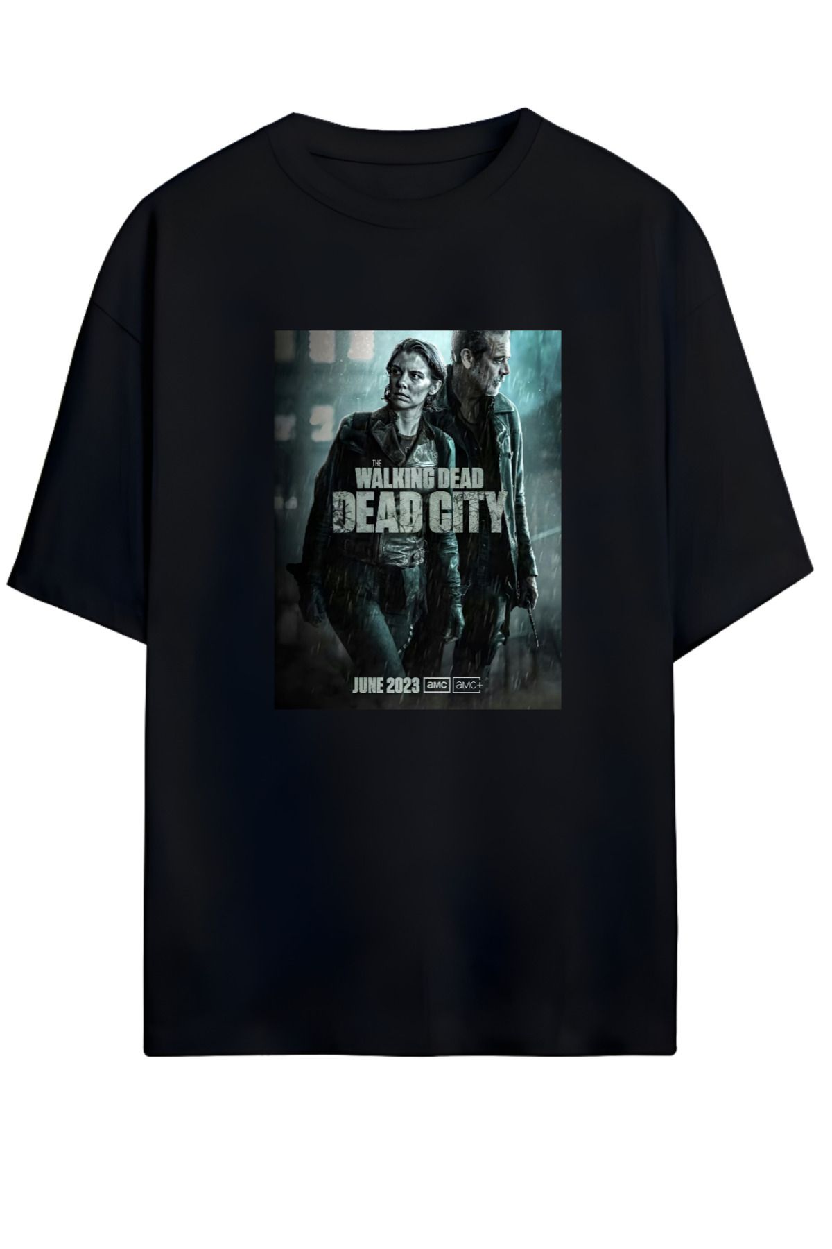 MAGORS THE WALKING DEAD TASARIMLI YÜKSEK BASKI KALİTELİ UNISEX YENİ SEZON OVERSIZE PAMUKLU  T-SHIRT