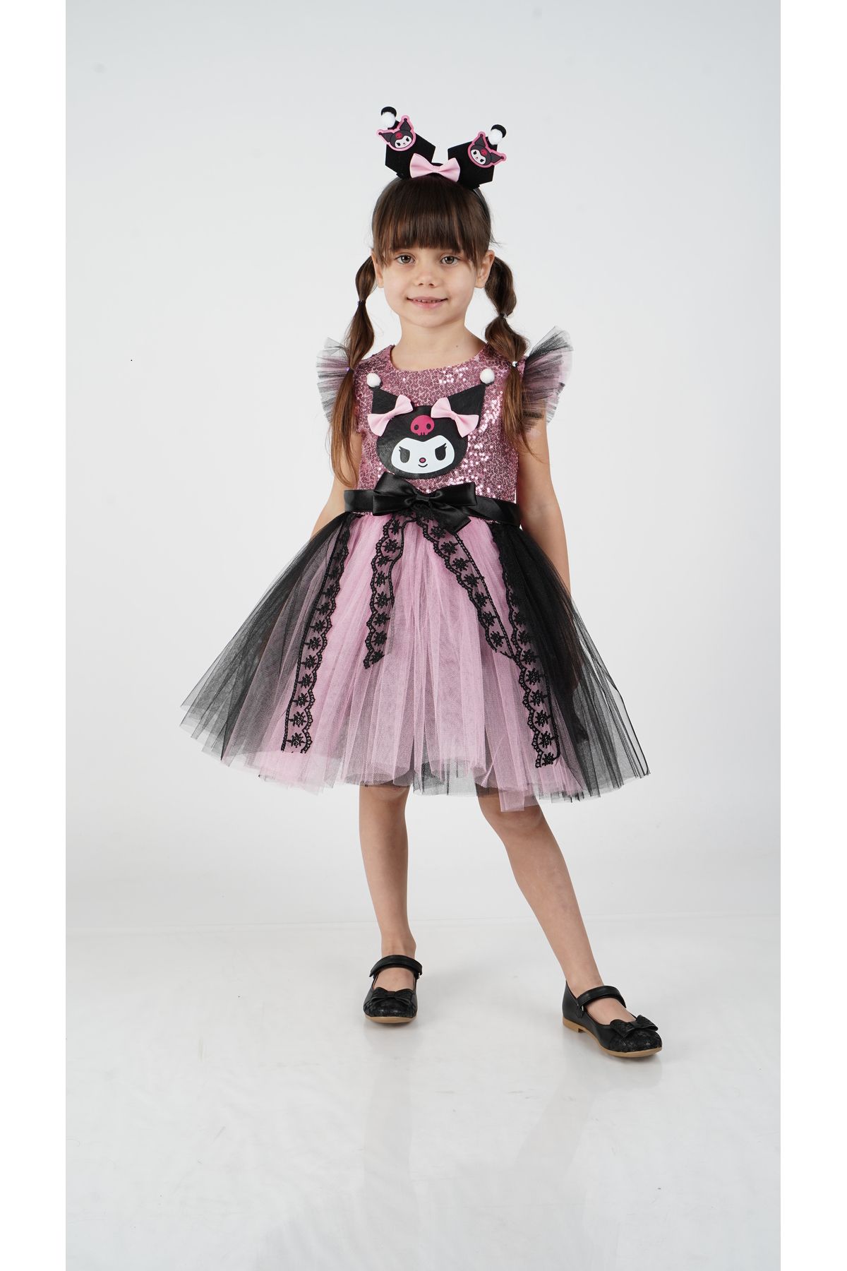 Delfini kids-Kuromi Crowned Birthday Costume Party Evening Dress 1