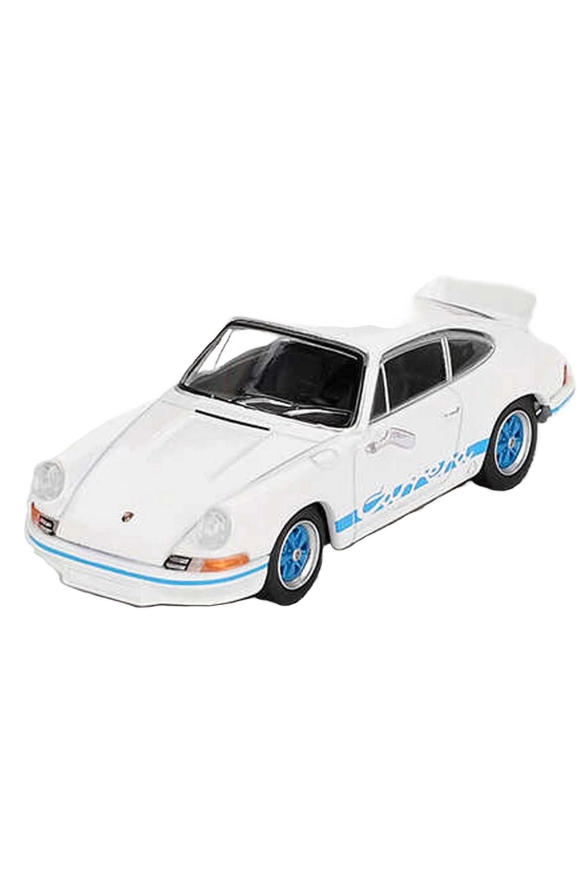 TOYFEST Mini GT 1/64 Porsche 911  RS 2.7 Grand Prix White with Blue Livery