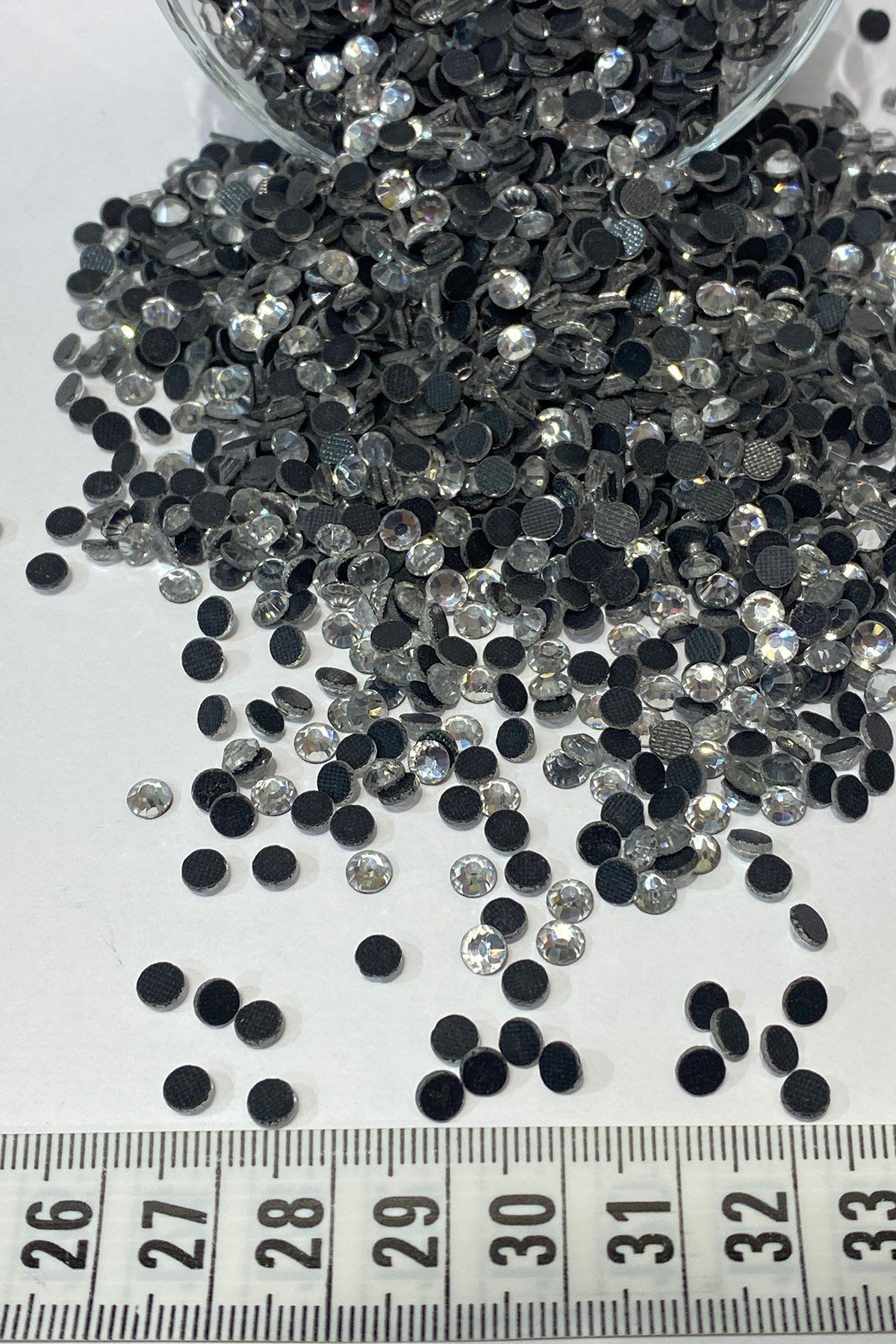 Ütüyle Yapışan Ss20 (5MM) Şeffaf Yapıştırma Taş 25 Grm