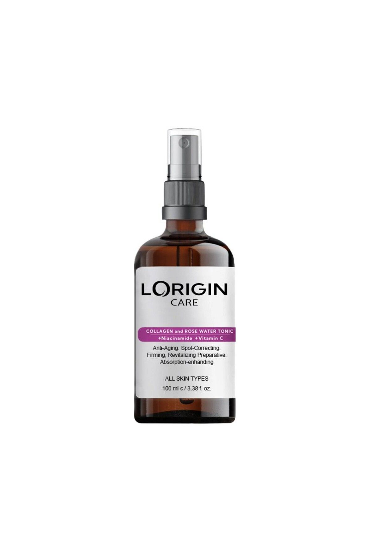 Lorigin Care Kolajen ve Gül Suyu Tonigi + Niacinamide + Vitamin C (100 ML)