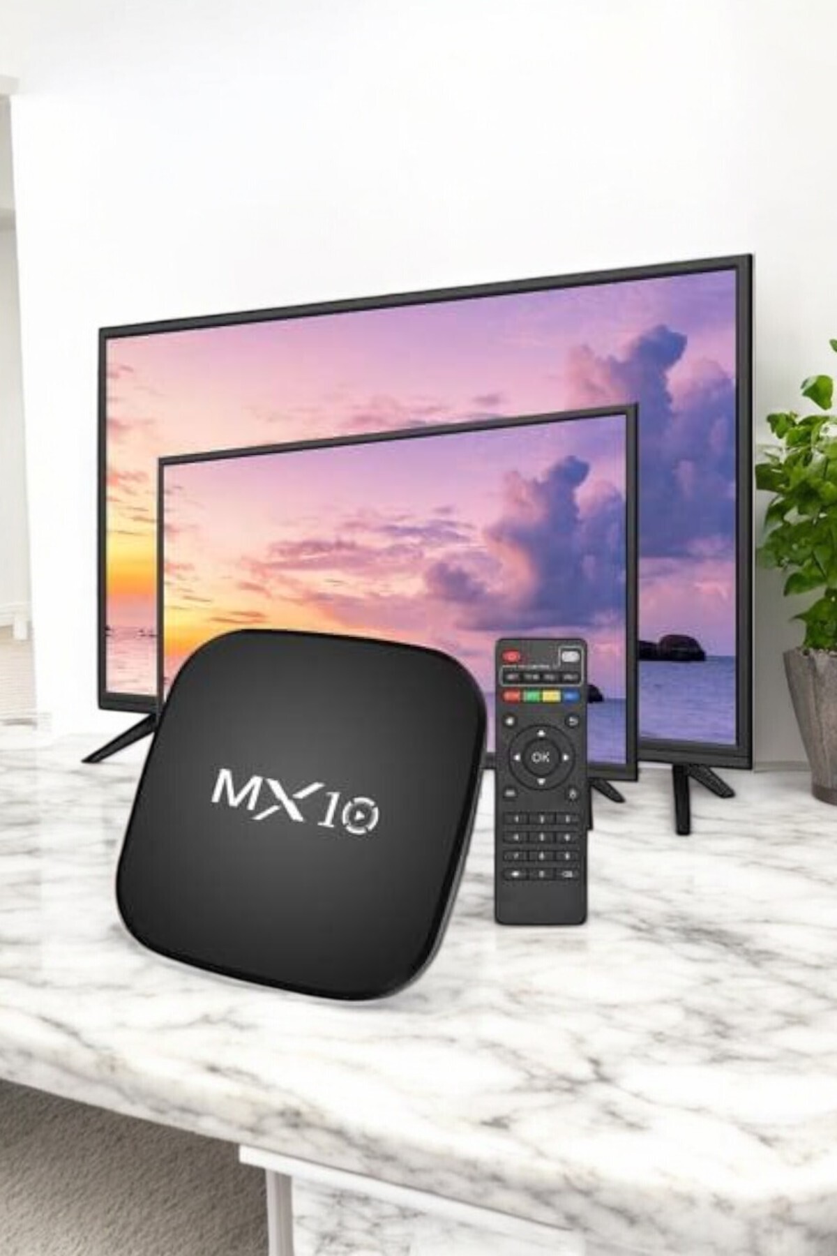 ASTRALTECH-Tv Box Android Compatible 4 Core Wifi Connected 4K 4