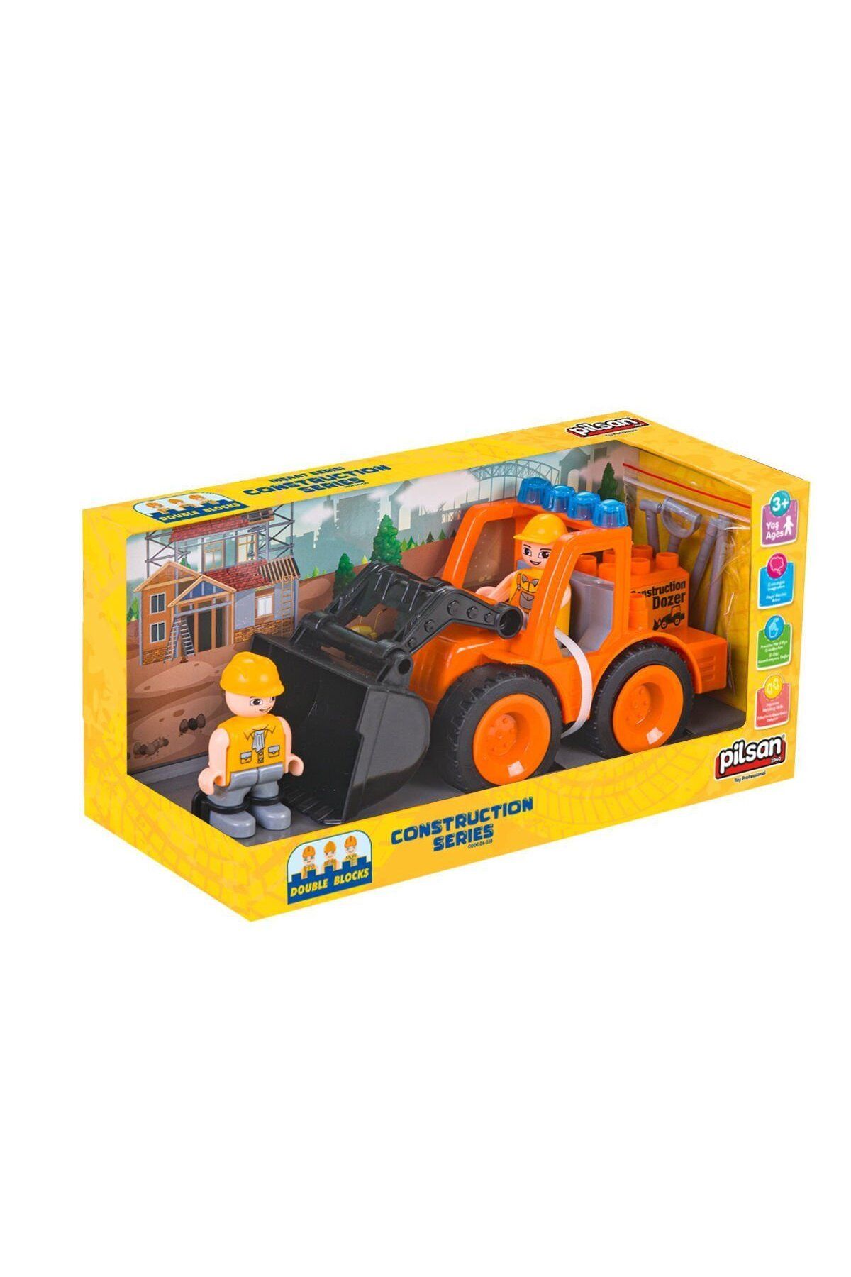 NillyToys 06 533 Double Blocks İş Makineleri Serisi -Pilsan Oyuncak