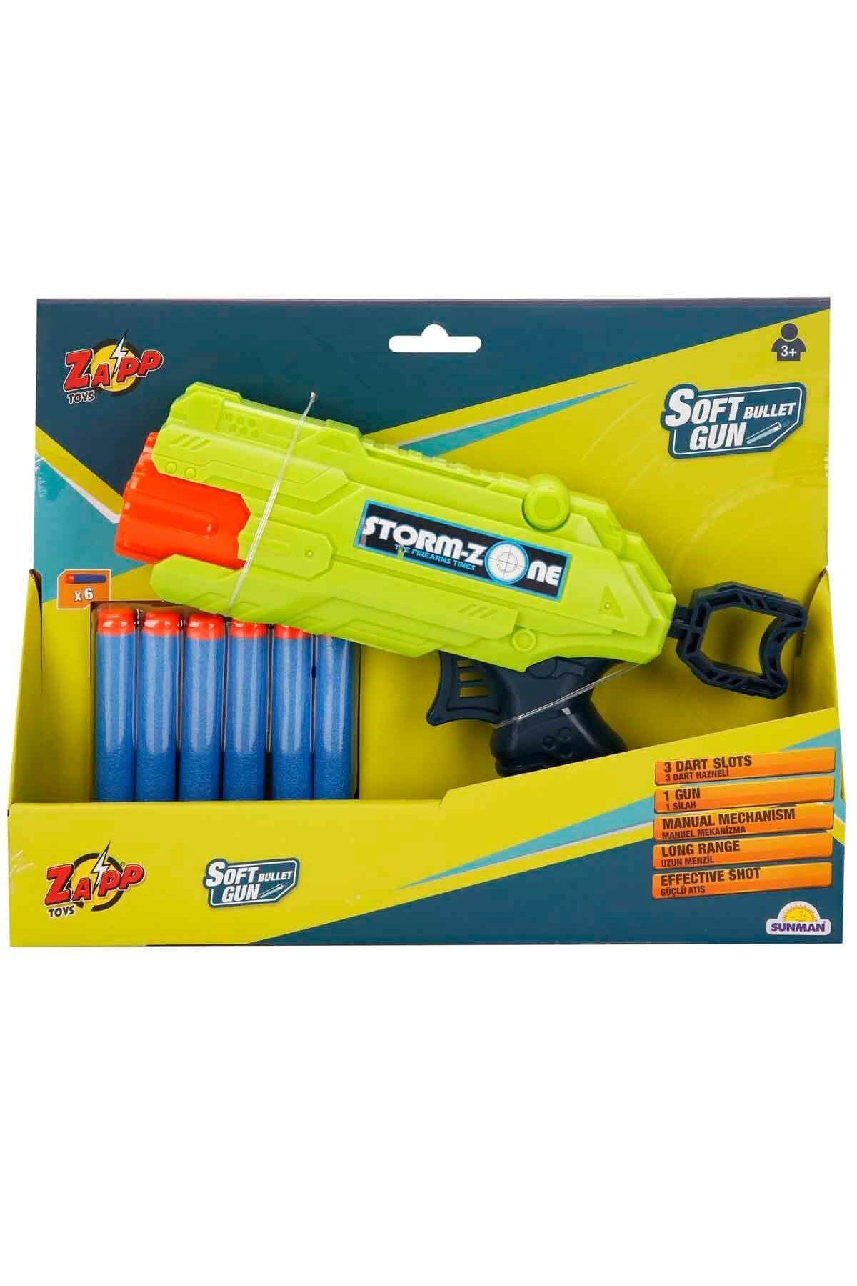 NillyToys 2712 Zapp 6 Mermili Sünger Dart Atan Silah -Sunman