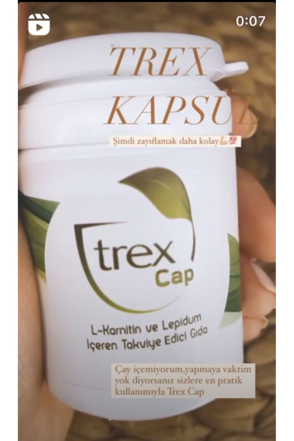 Trex Tea Trex Cap Takviye Edici Gıda 1 Aylık 30 Adet