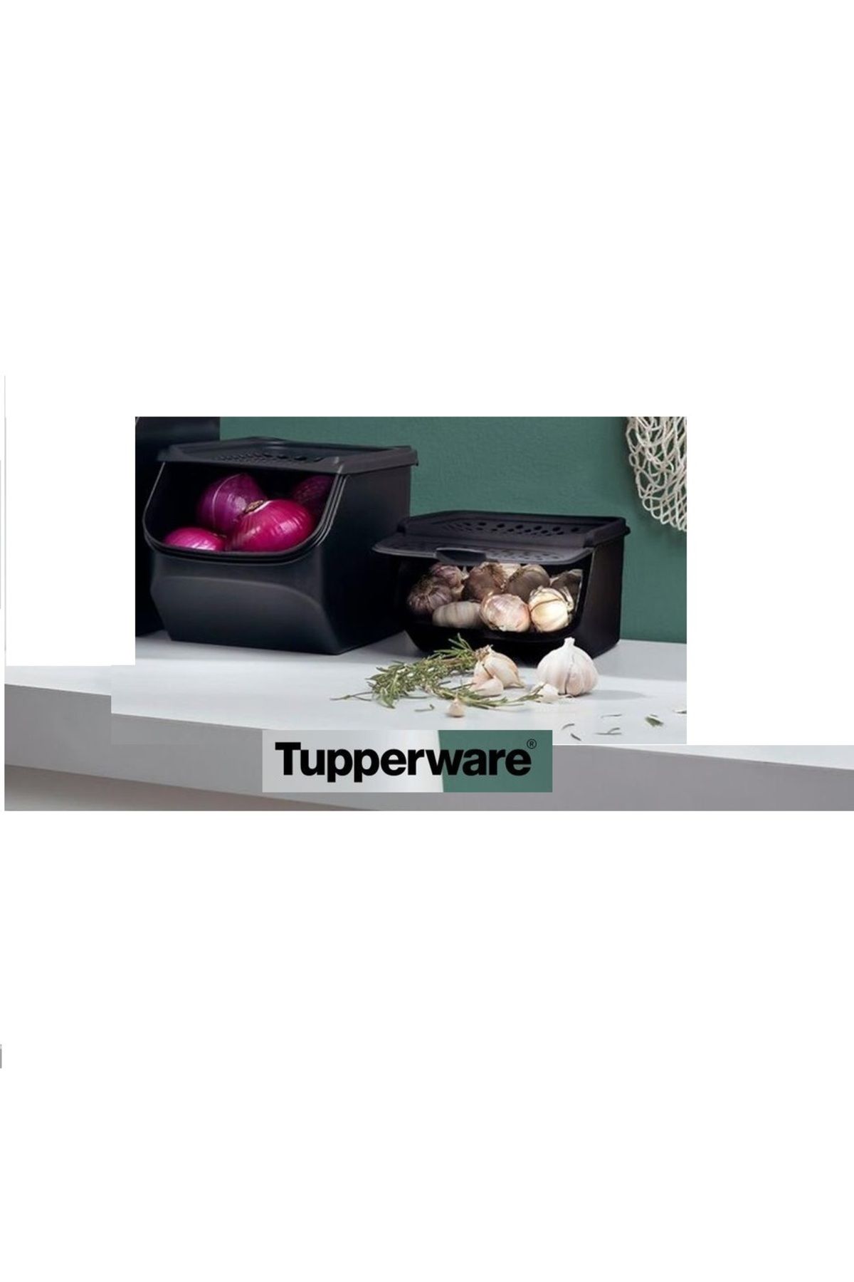 Tupperware Soğan ve Sarımsak Kileri 2 li Set