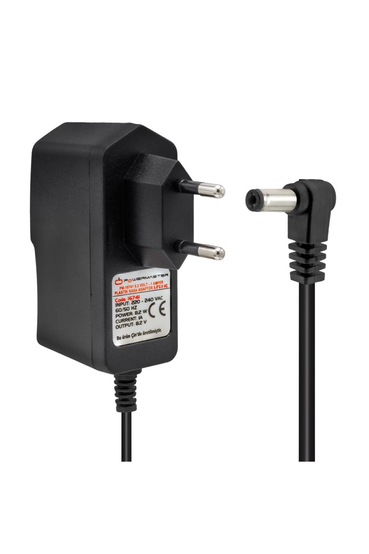 MAGNESİA Pm-16741 8.2 Volt - 1 Amper 5.5*2.5 Mm Uçlu Plastik Kasa Adaptör