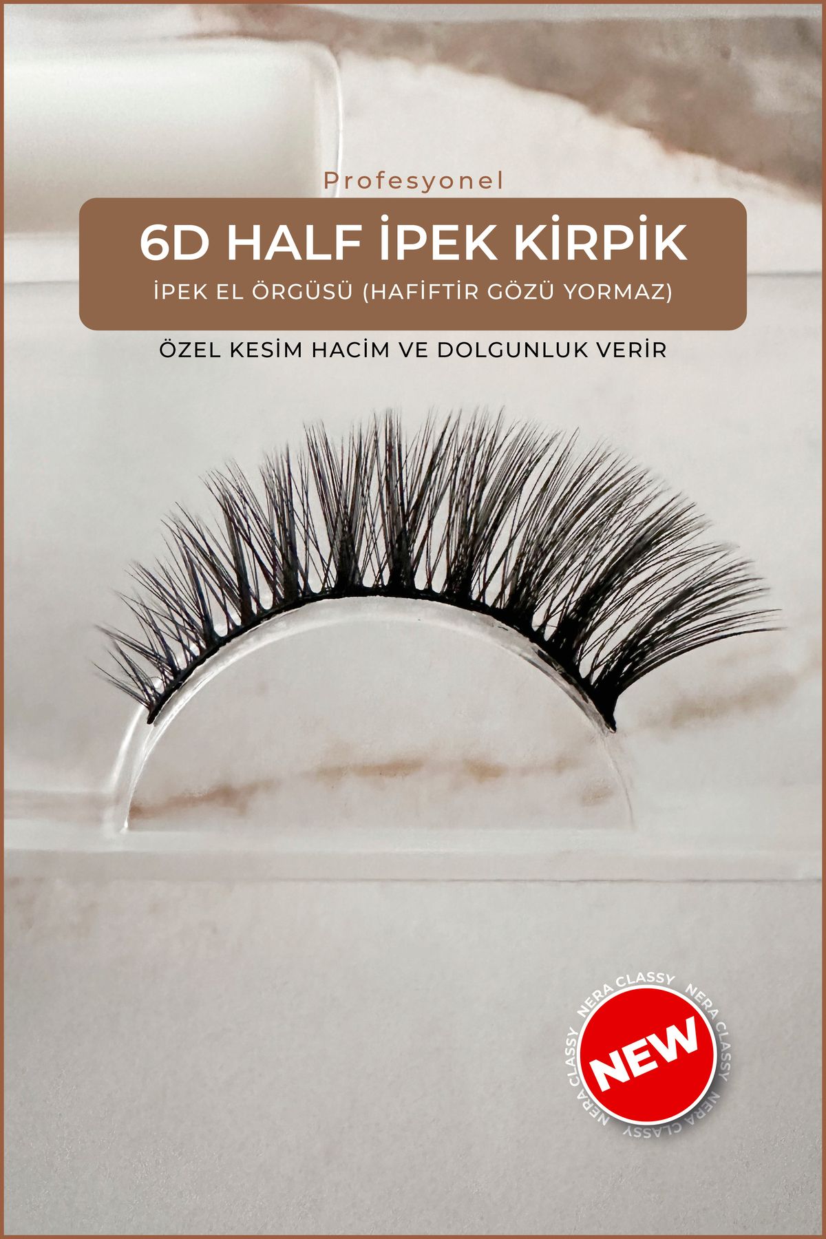 Nera Classy 6D Doğal İpek Takma Kirpik - Özel Kesim Doğal Ve Hafif Kirpik - Takma Kirpik (HAFİFTİR GÖZÜ YORMAZ)