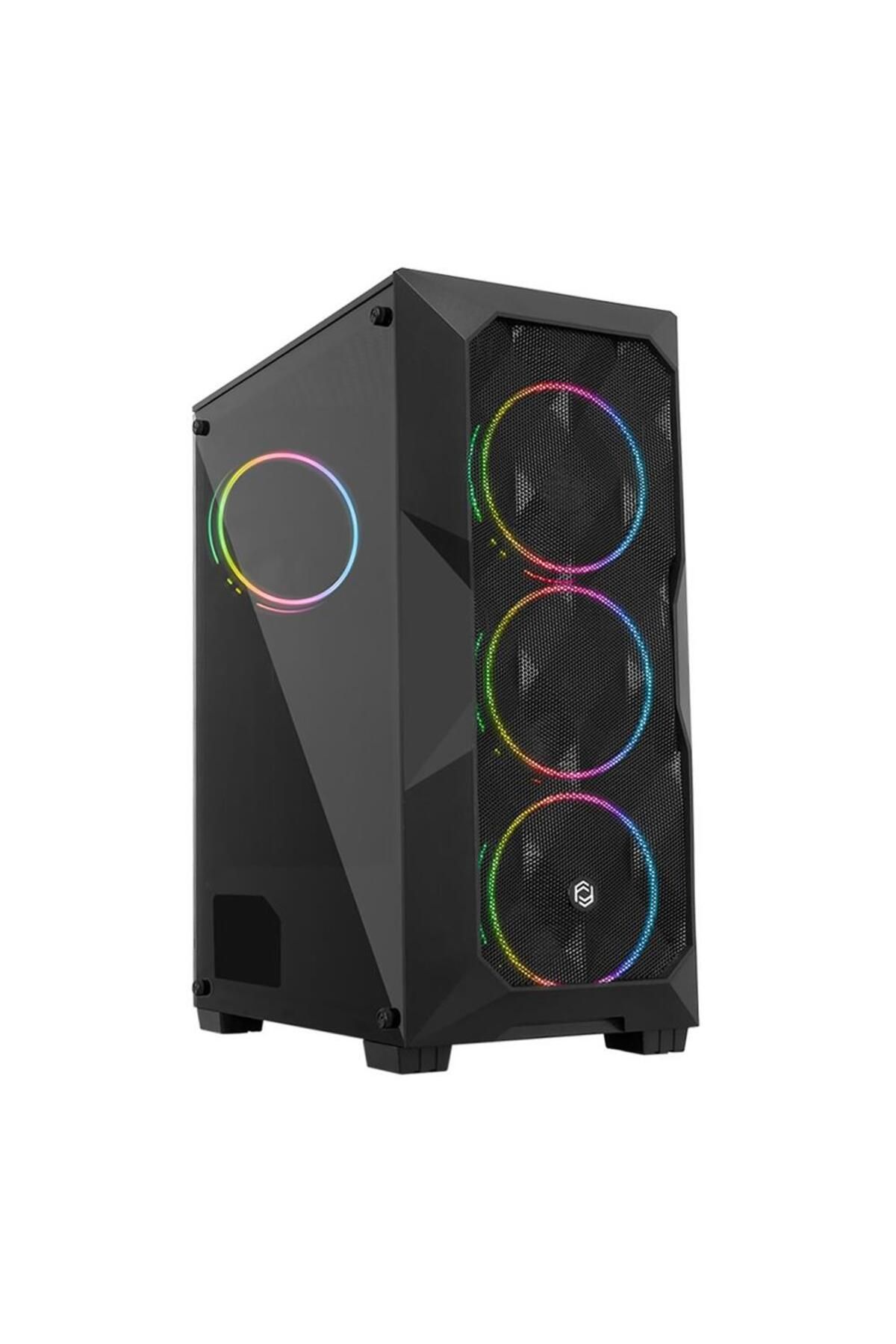 Nusrat Bilişim Frisby FC-9425G Double Slim Gaming Kasa, RGB Fan (500W)