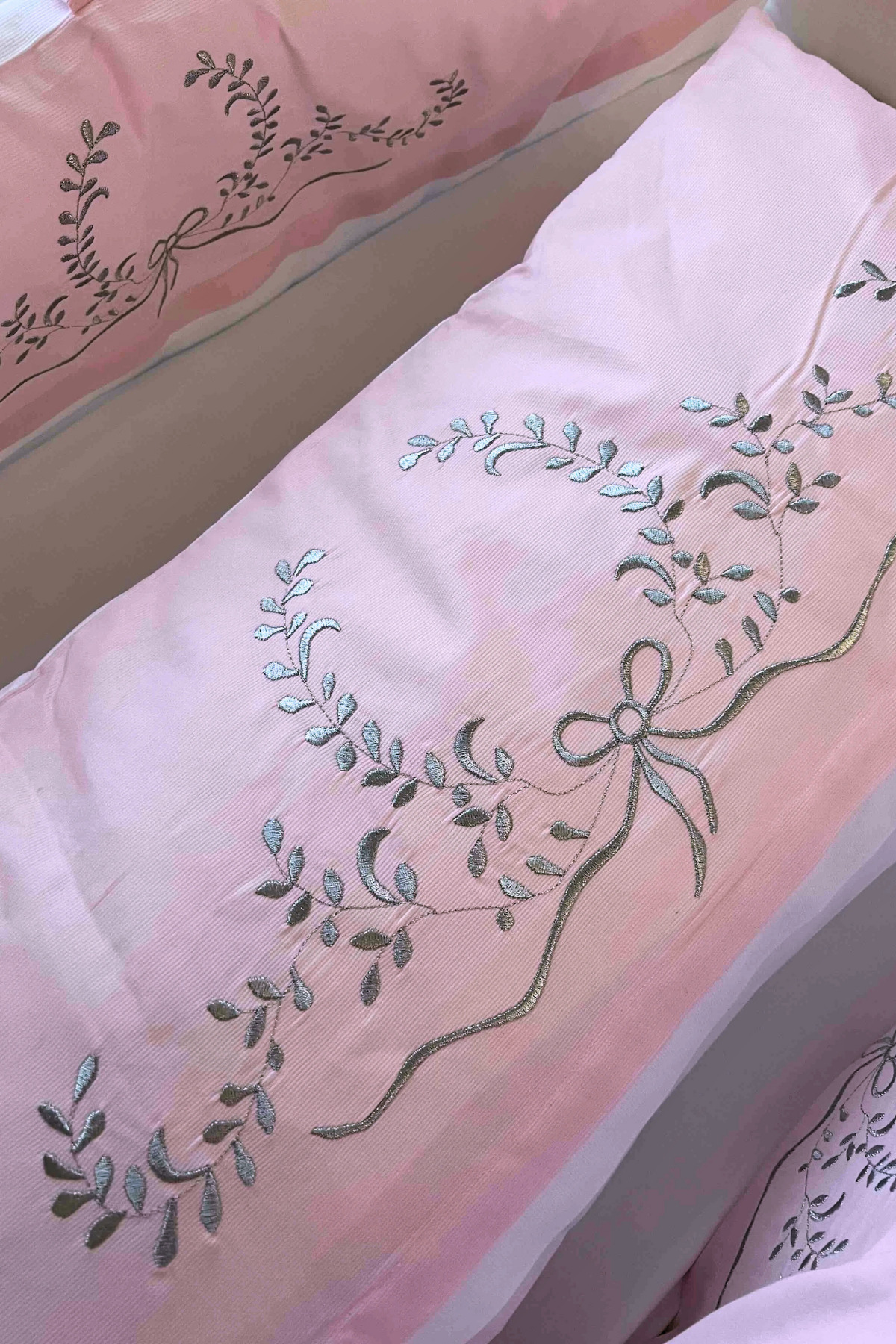 Kista Baby Bebek Uyku Seti Nevresim Takımı 80x130 Silver Pembe fotoğrafı 7 (önizleme)