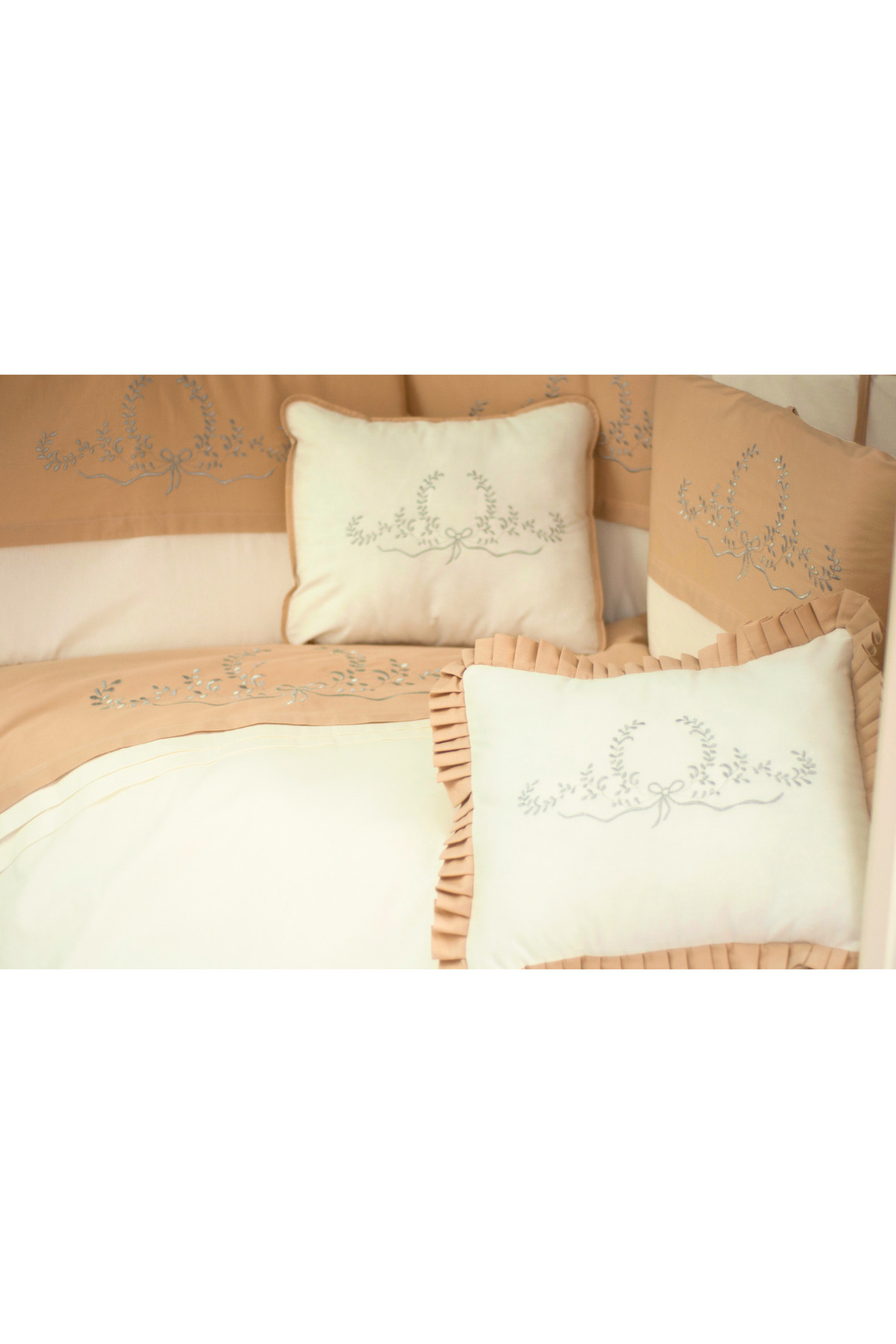 Kista Baby Bebek Uyku Seti Nevresim Takımı 70x130 Silver Kahverengi fotoğrafı 3 (önizleme)