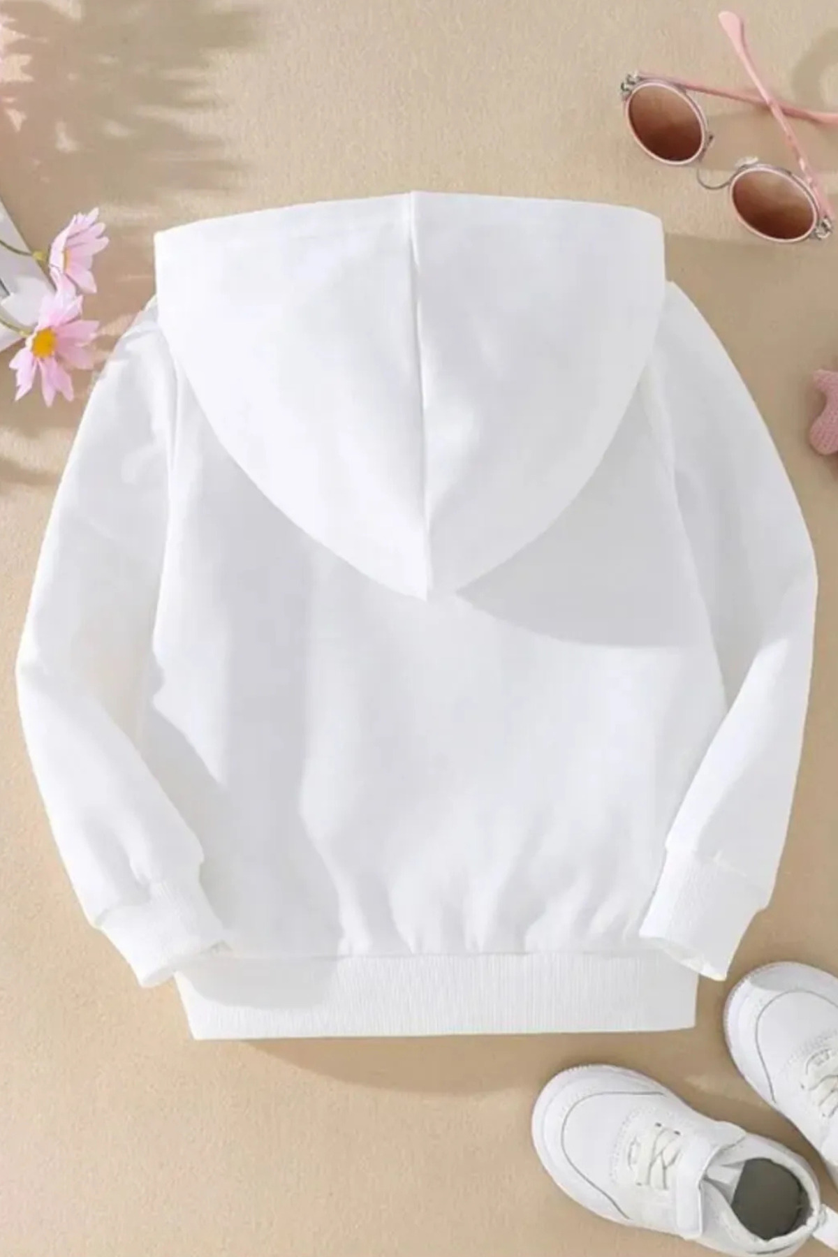 Wish BF Cute Panda baskılı Oversize Unisex Hoodie görsel 3