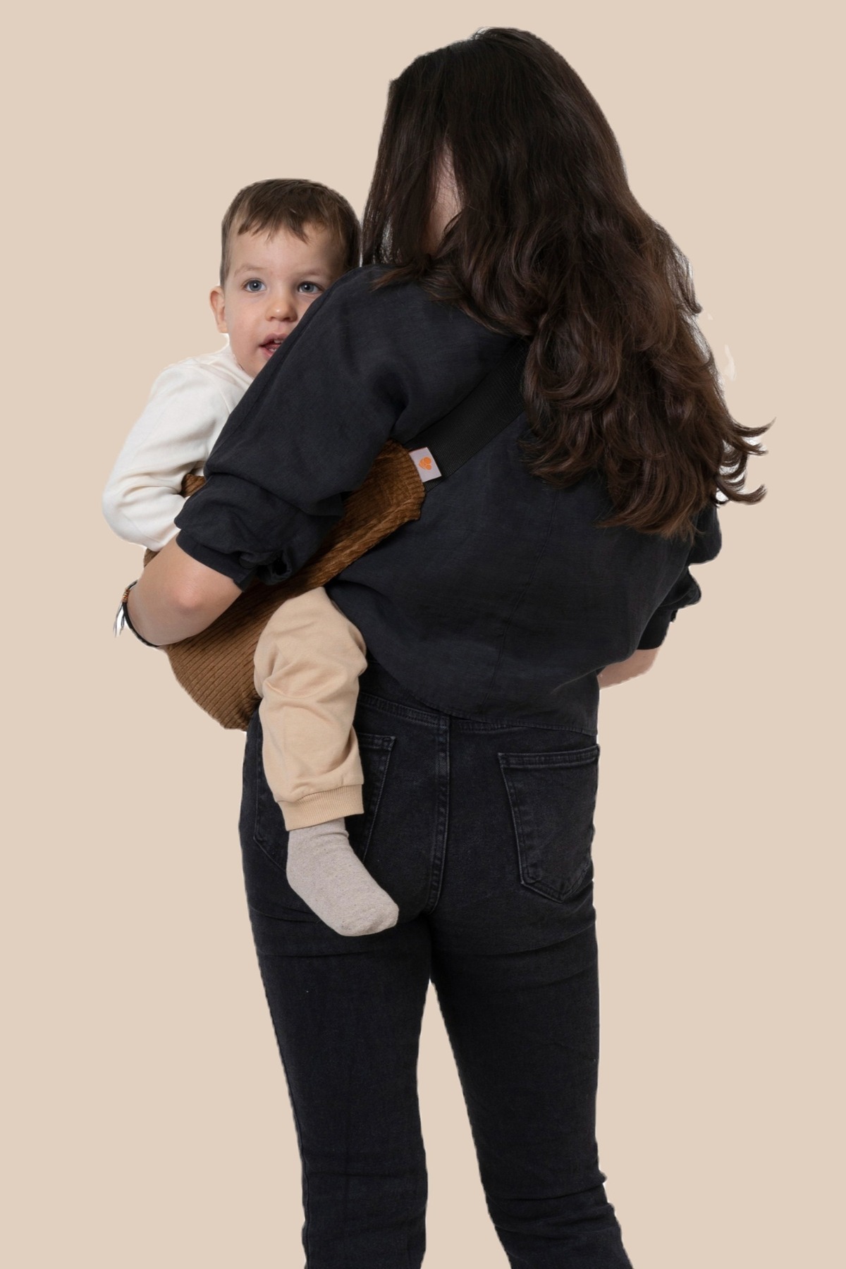 coshen Bebek Sling Kanguru Taşıyıcı Pratik Pamuk Kumaş 20 Kg Kullanım fotoğrafı 3 (önizleme)