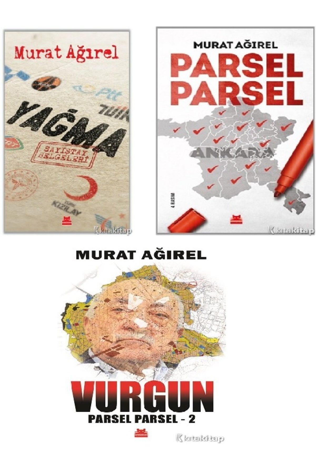 Seçkin Yayıncılık Yağma - Parsel Parsel - Parsel Parsel 2 - Vurgun - Murat Ağırel 3 KİTAP SET