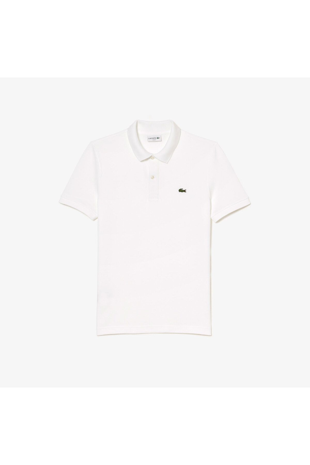 تی شرت یقه پولو سفید مردانه L.12.12 Slim Fit Polo Lacoste