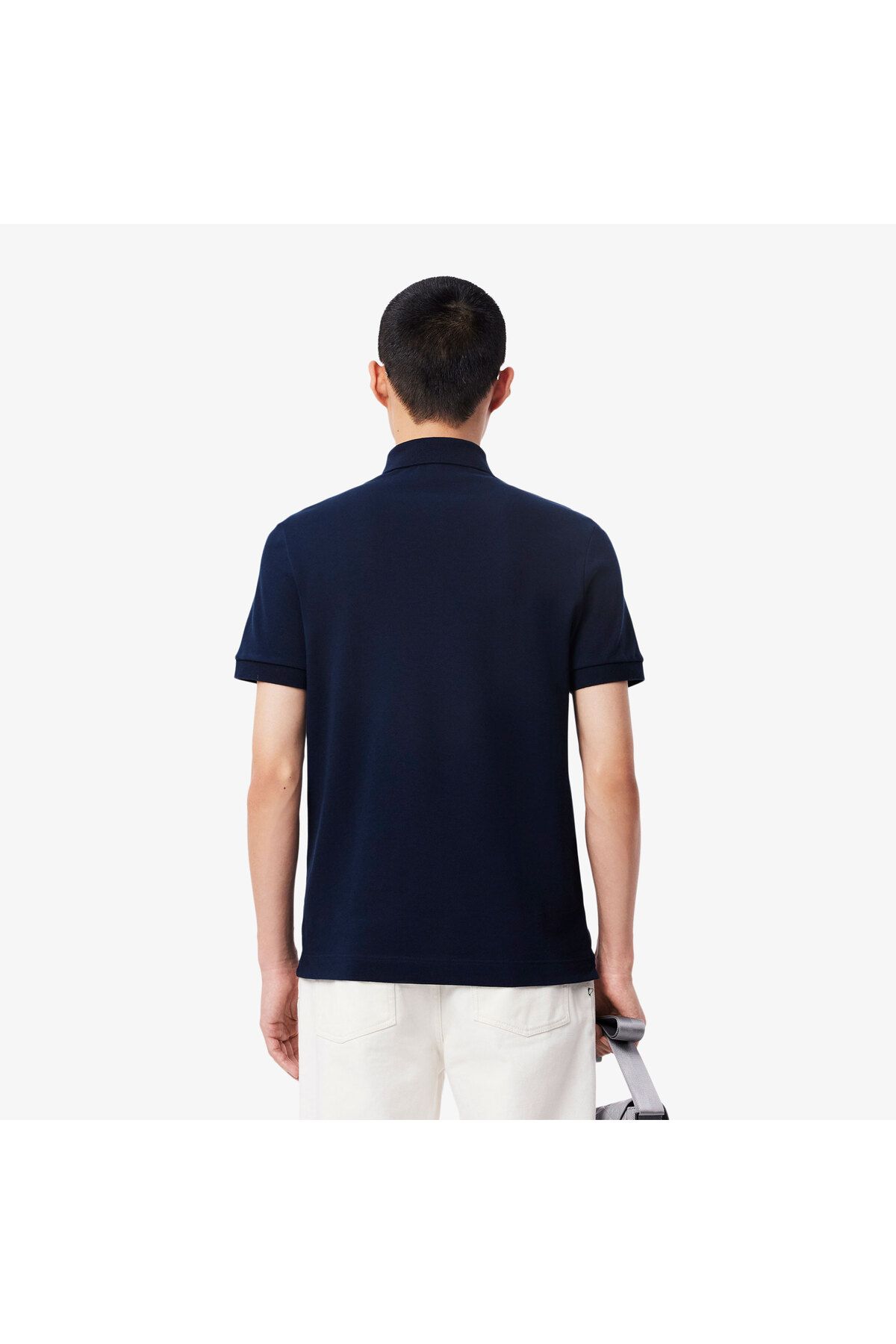 تی شرت یقه پولو آبی مردانه چوگان روشن و مناسب پاریس Lacoste