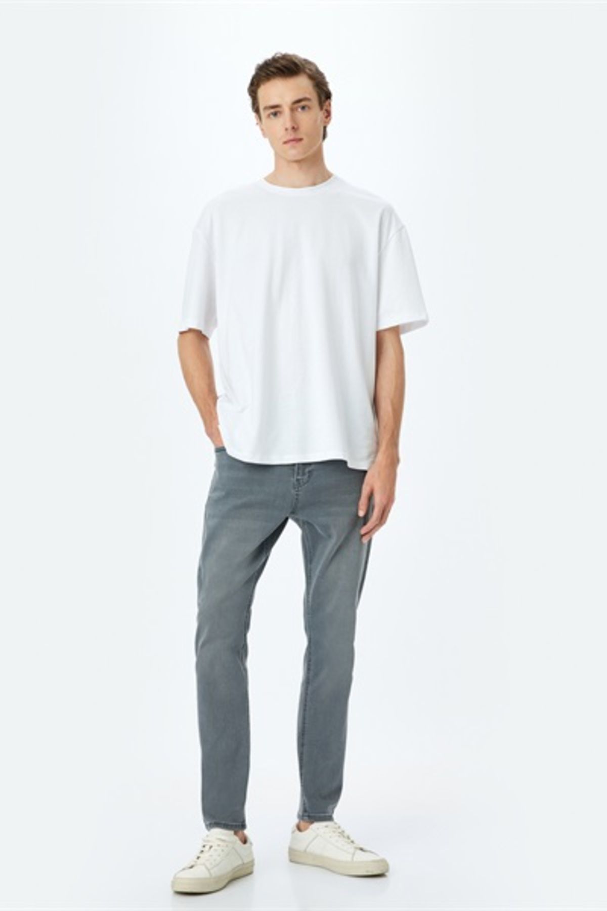 شلوار جین خاکستری مردانه MICHEAL SKINNY مردان 5SAM40051ID Koton