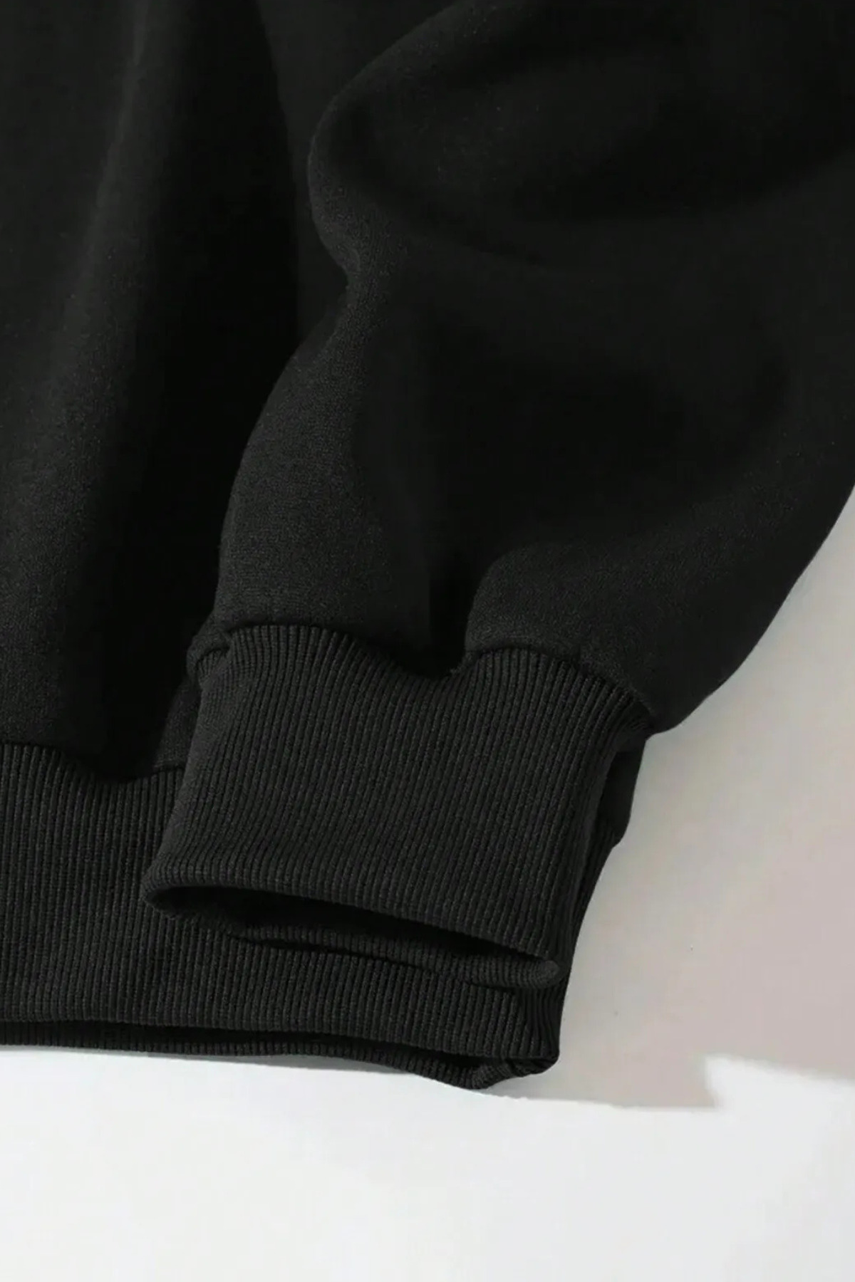 Wish BF neon spider örümcek logosu ön baskılı siyah oversize kapşonlu sweatshirt hoodie görsel 3