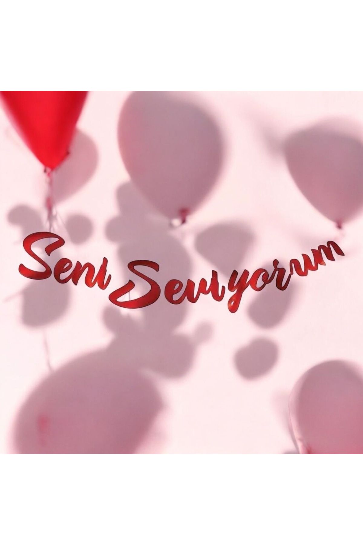 Behind party store Seni Seviyorum El Yazısı Banner 30 X 150 cm