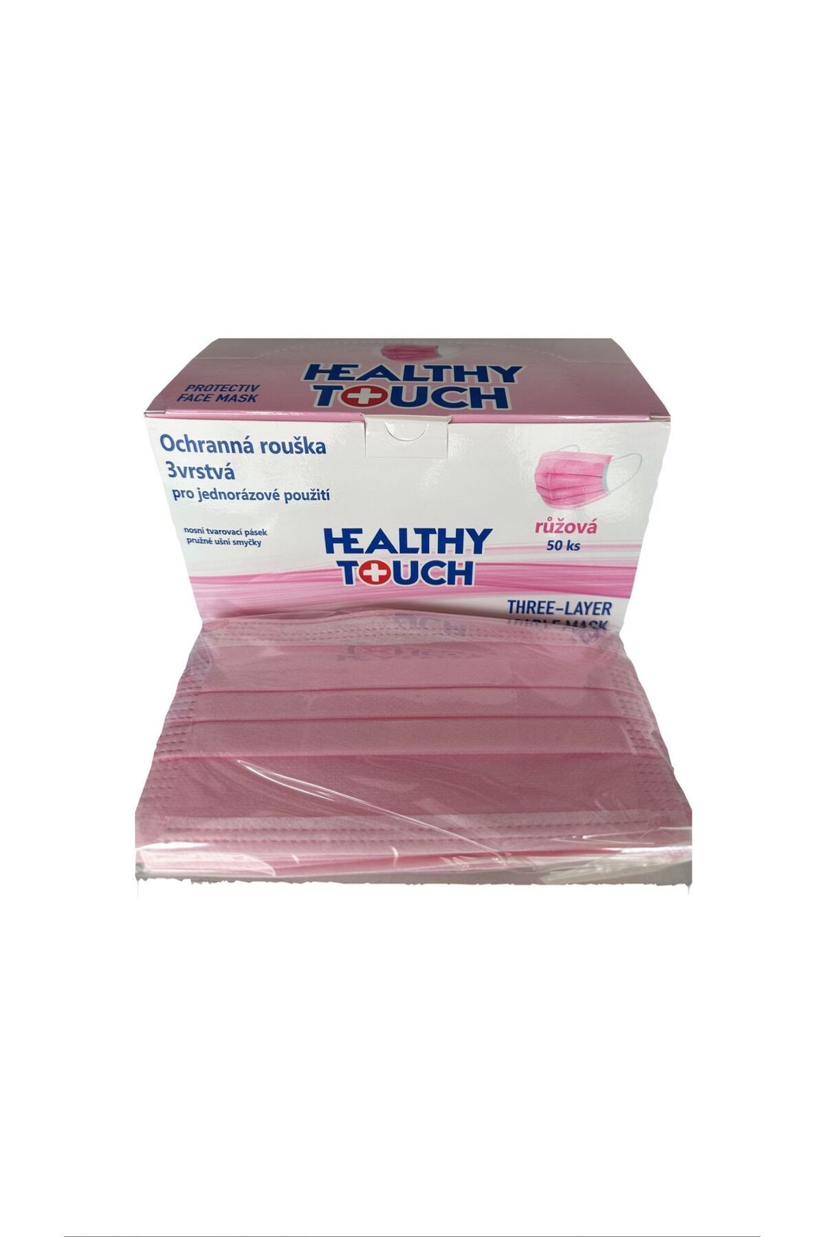 Mask E 500 Adet Healthy Touch 50 Li 10 Kutu 3 Katlı Meltblownlu