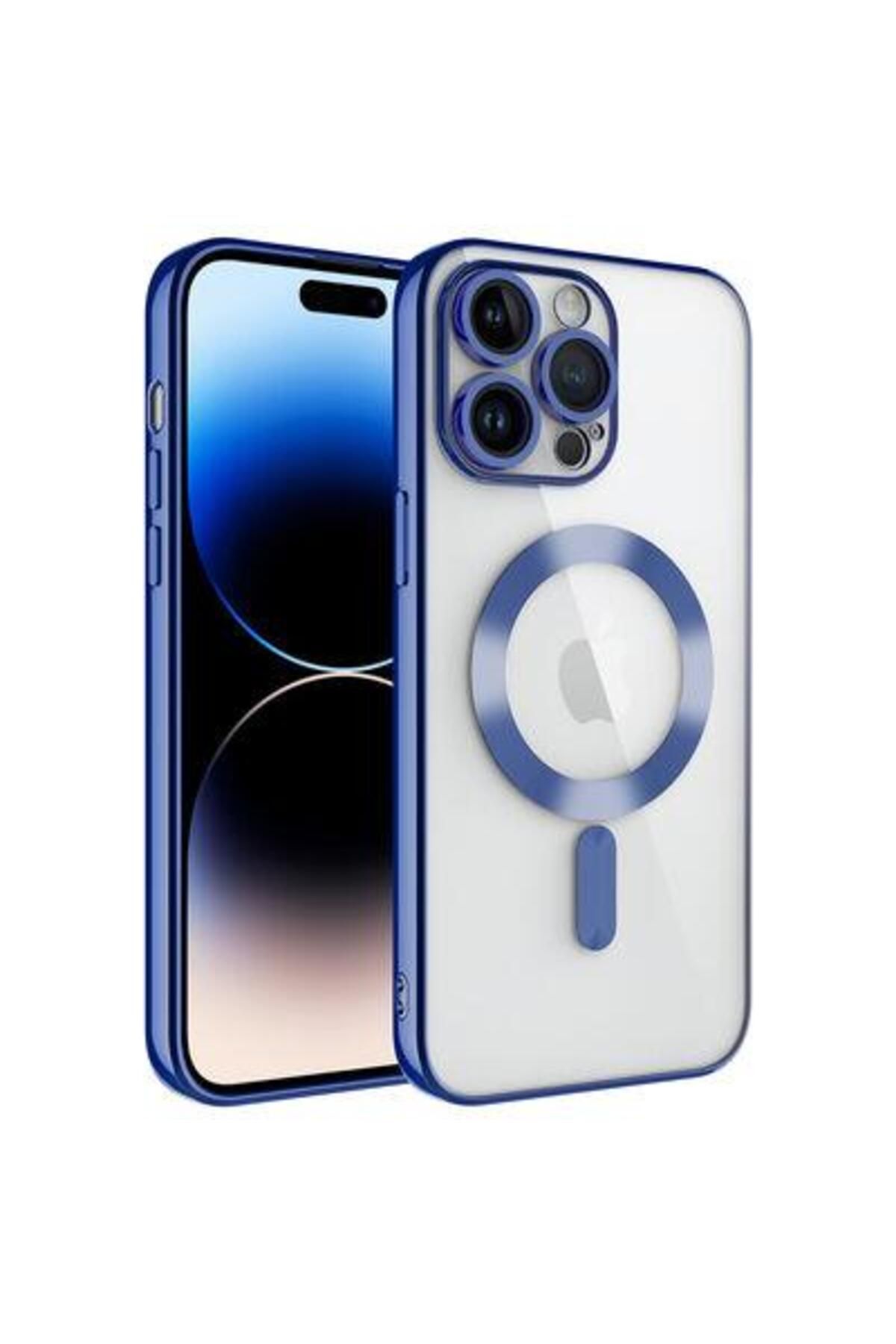 Artoncase iPhone 11 Pro  Kılıf Kamera Korumalı Magsafe Şarj Özellikli Darbe Daynaklı Şeffaf Renkli Kapak