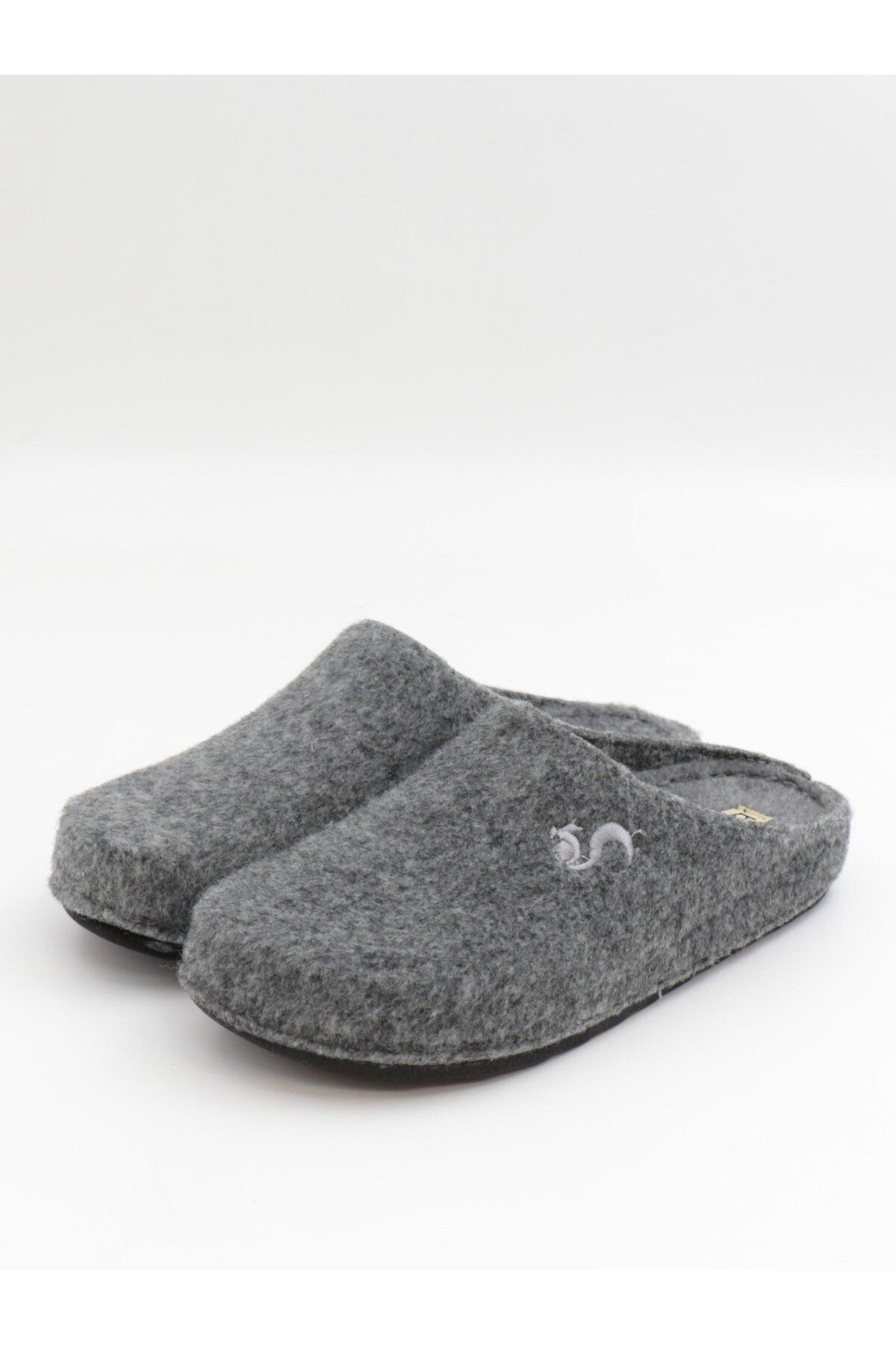 BENTO-9563 Gray Winter Anatomical Closed-Front Women's Slippers 4