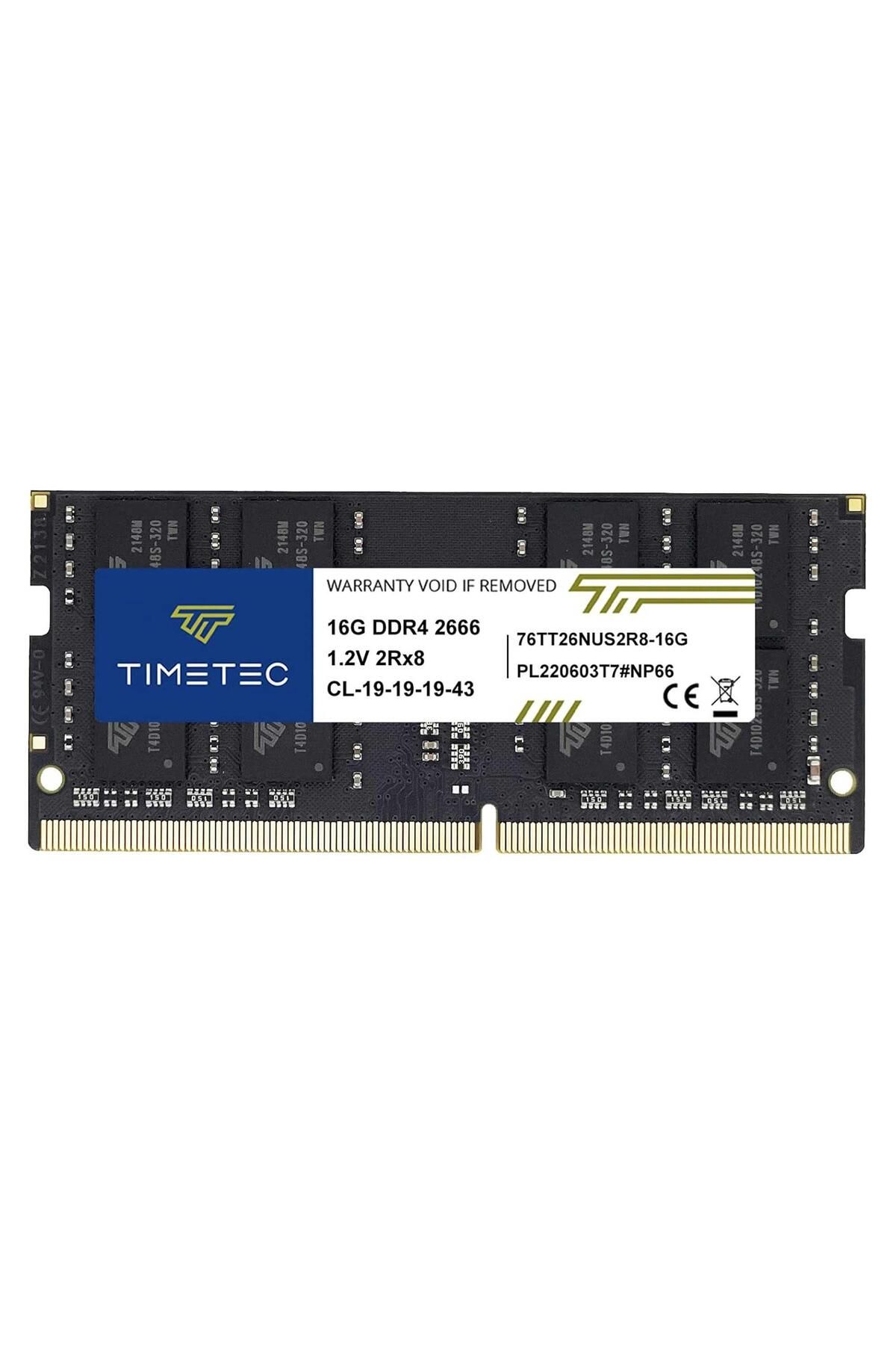 Timetec 76TT26NUS2R8-16G DDR4 2666MHZ 16GB Notebook Ram