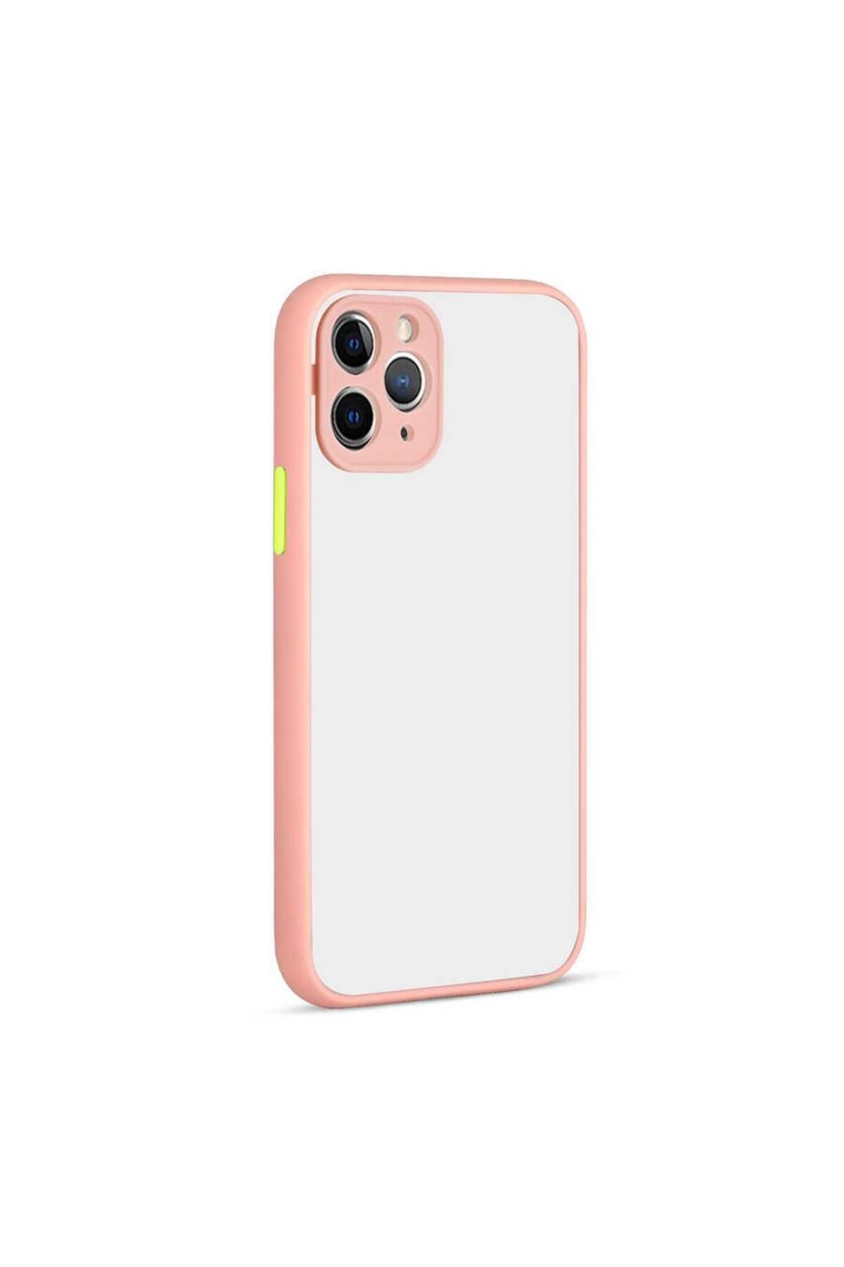 Artoncase iPhone 11 Pro Max Kılıf Darbelere Dayanıklı Sert Silikon Buzlu ve Renkli Kapak