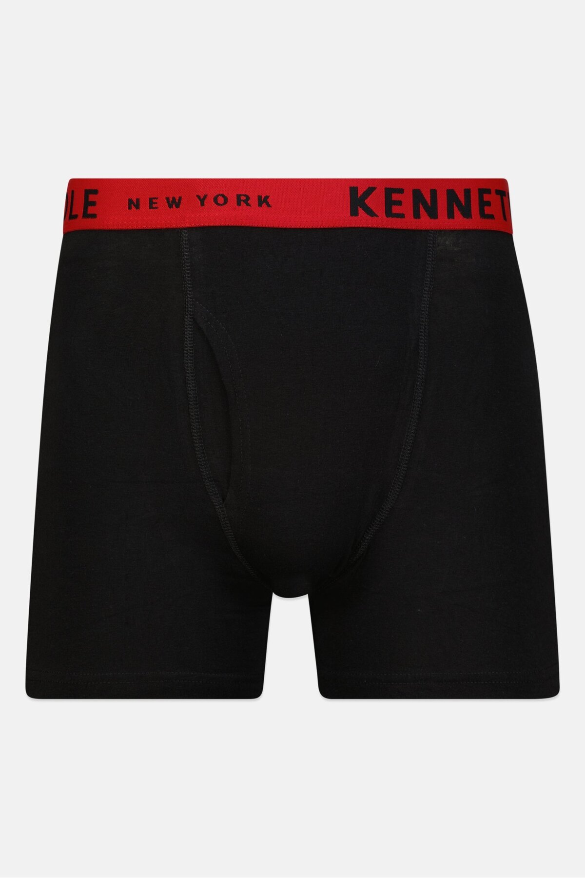 Kenneth Cole-سراويل داخلية رجالية منخفضة الارتفاع بشعار العلامة التجارية، 3 قطع، لون أسود 5
