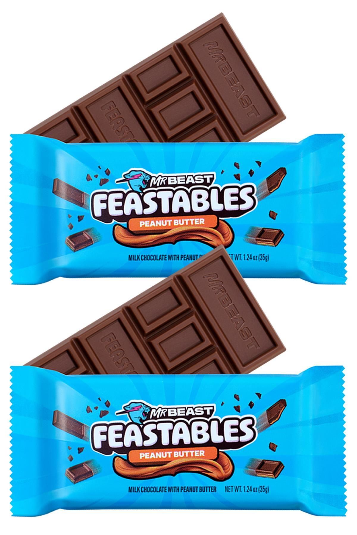 Feastables Mr Beast Peanut Butter Çikolata Bar 2x35GR