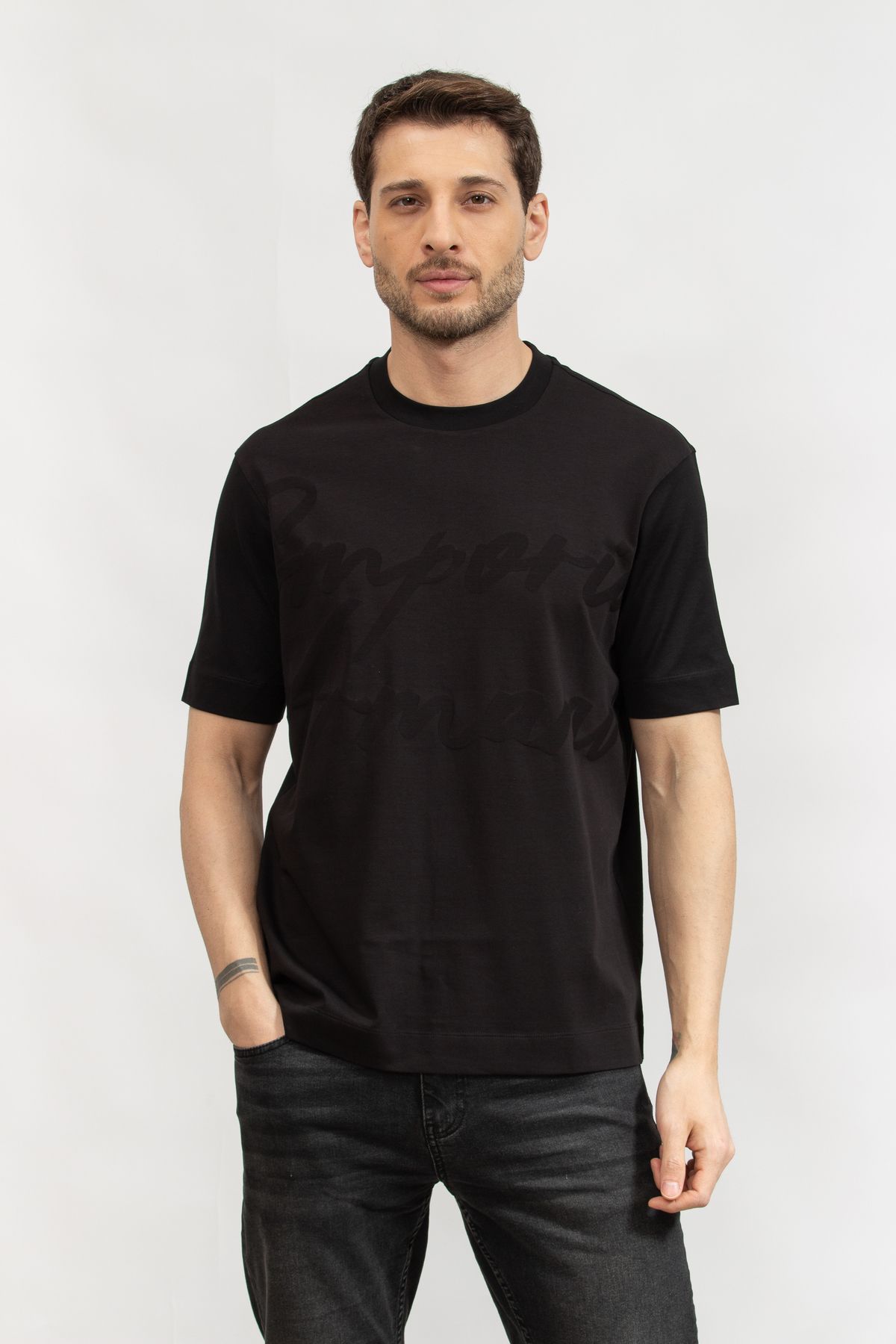 Emporio Armani Erkek Bisiklet Yaka T-Shirt