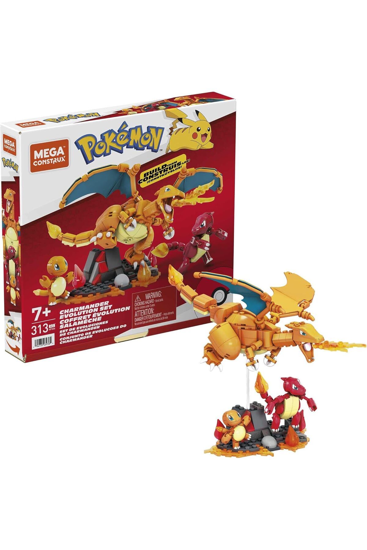 NcK brands Bloks Pokémon Charmander Dönüşüm Yapı Seti, Çocuklar İçin Yapı Oyuncakları